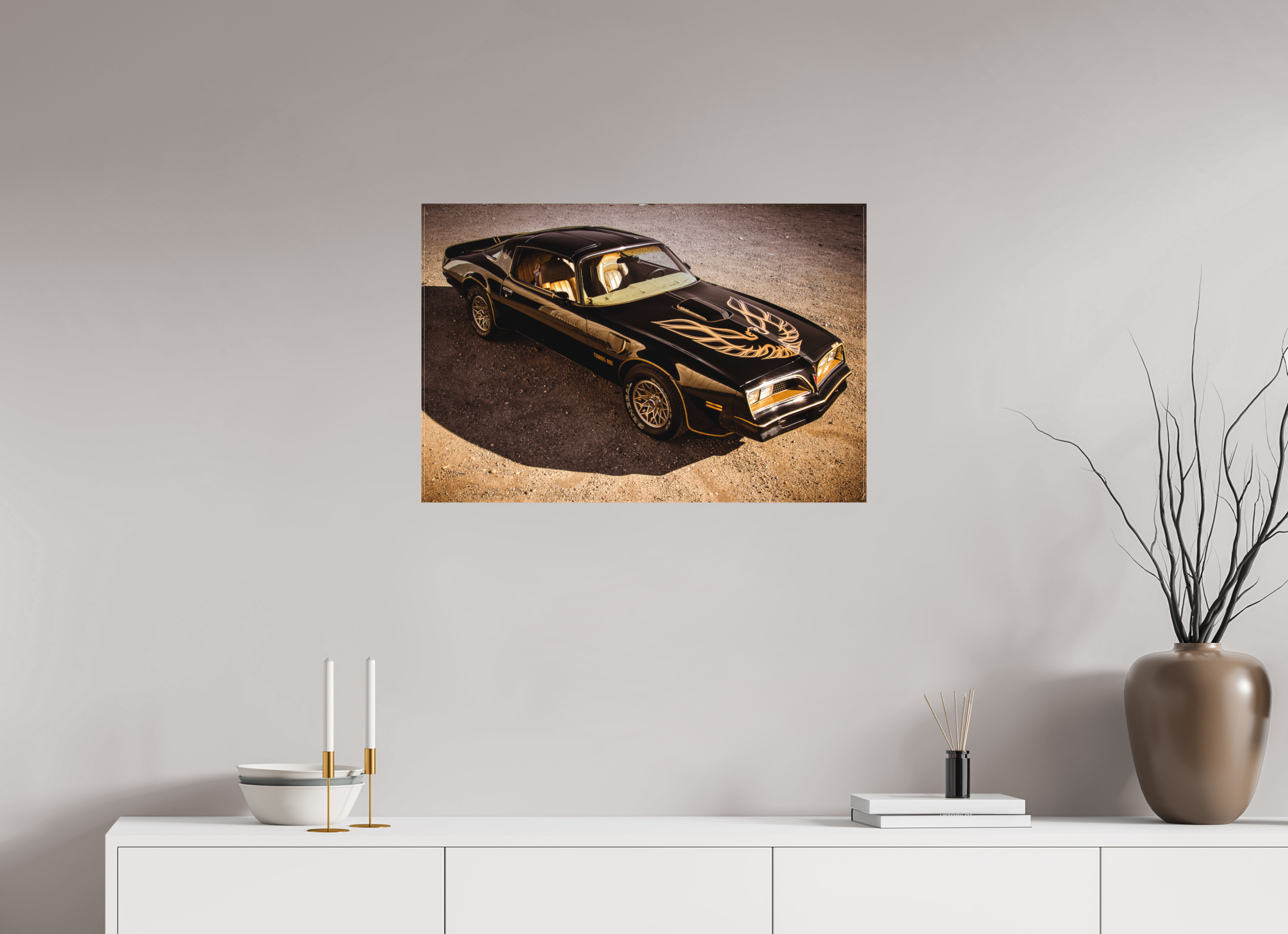 75 x 50 cm, Leinwand matt Pontiac Trans Am Firebird | Bandit