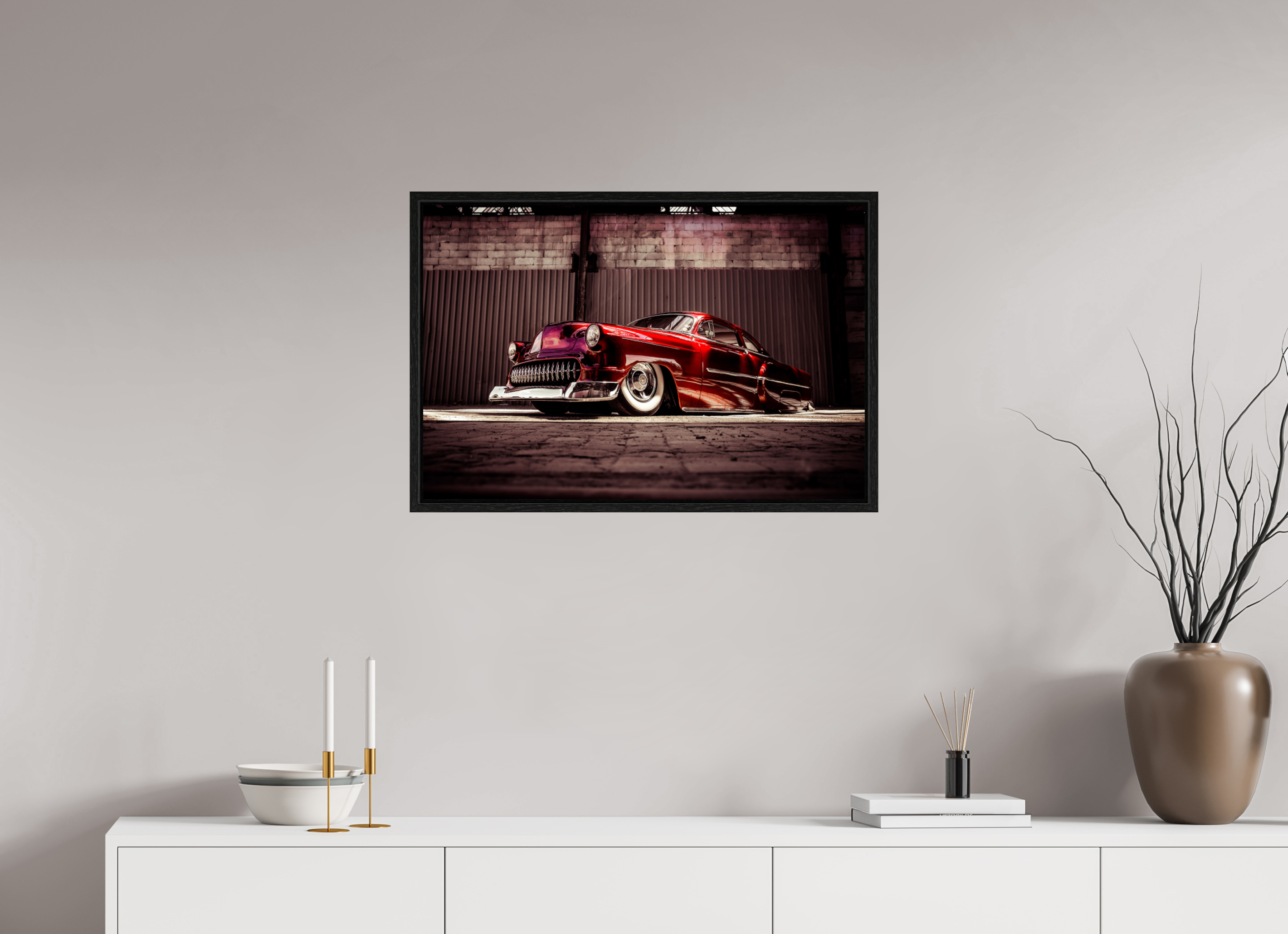 75 x 50 cm, Floater Frame The Kandy Devil Kustom