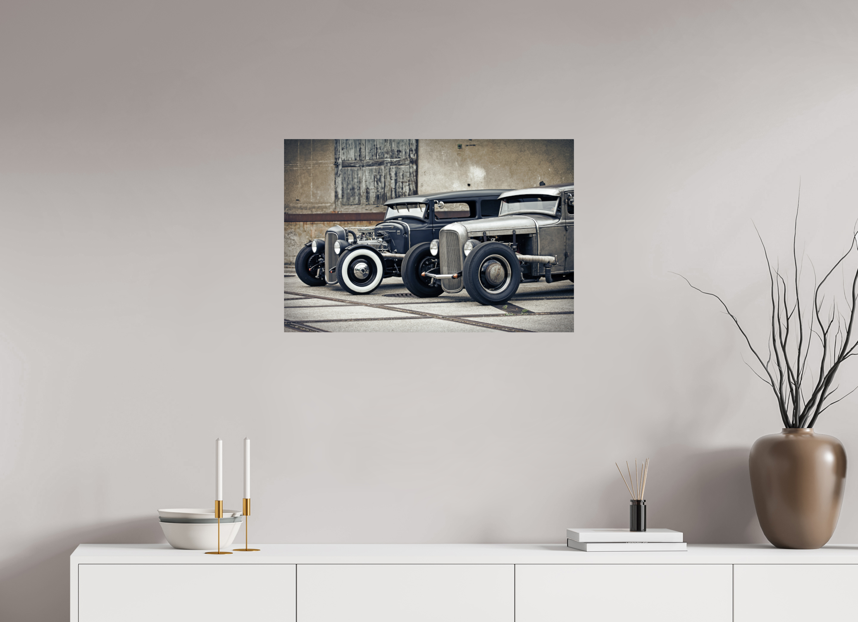 75 x 50 cm, Photo Print On Fuji Crystal DP II Oldschool Hot Rods