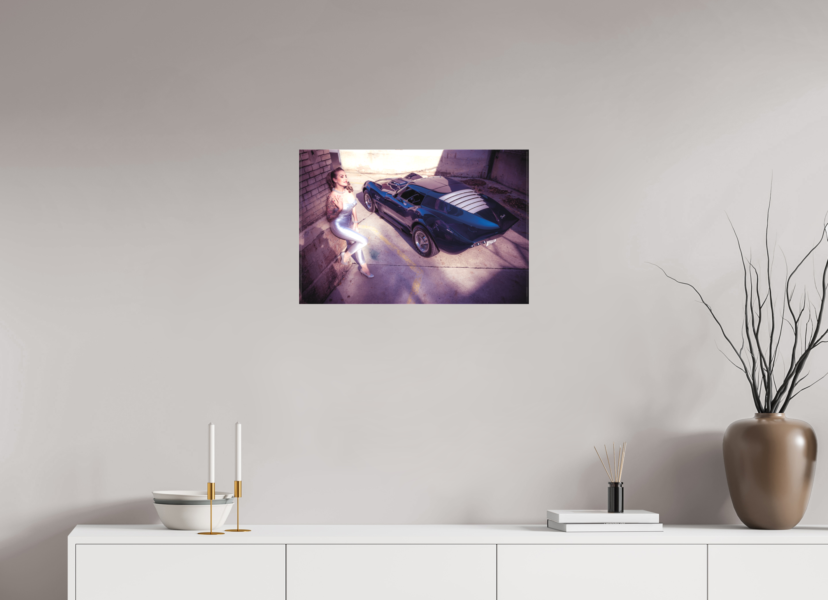 60 x 40 cm, Leinwand matt Zoe Scarlett Maka Shark II