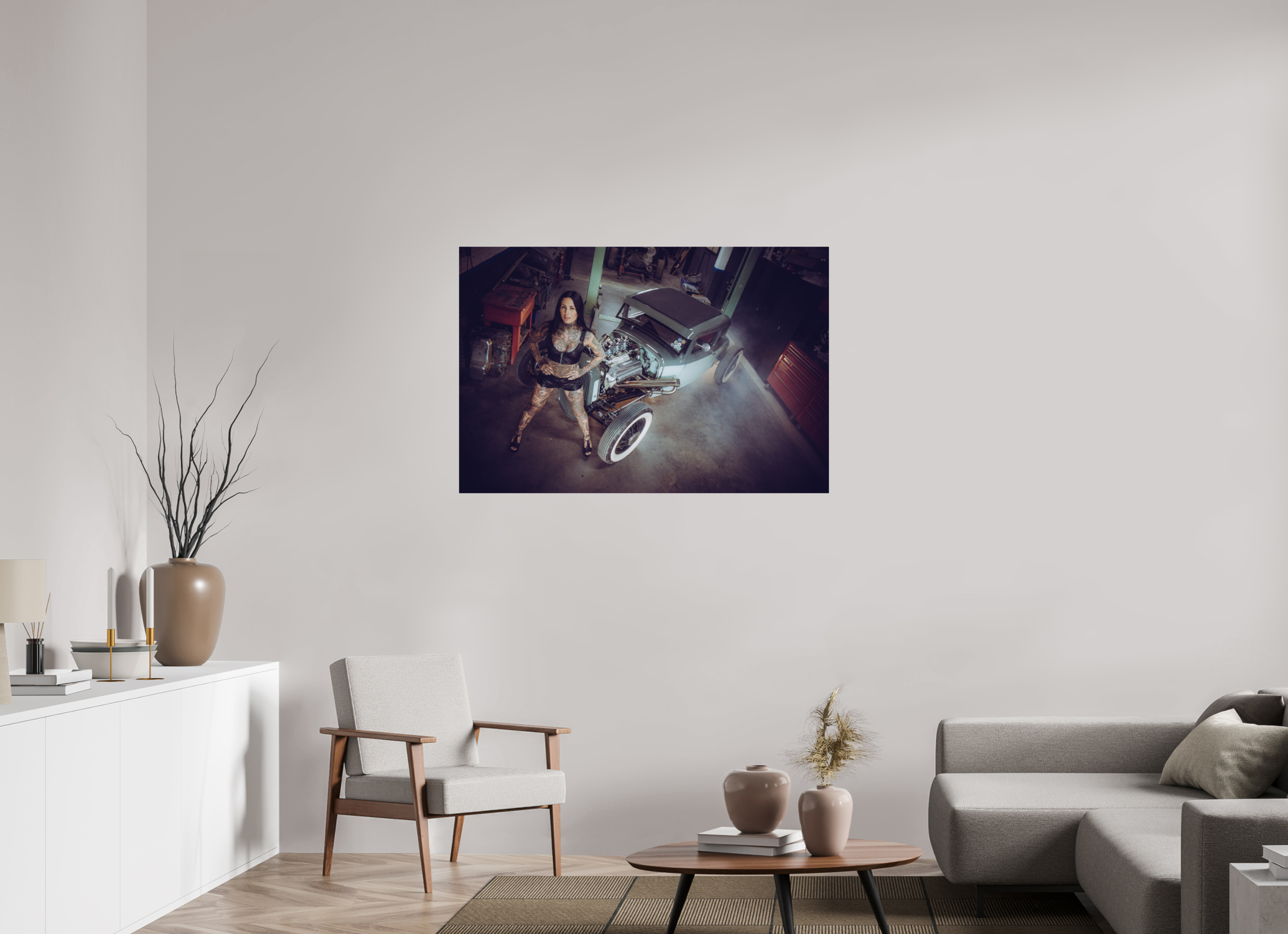 120 x 80 cm, Photo Print On Fuji Crystal DP II Femke Fatale Green Hot Rod