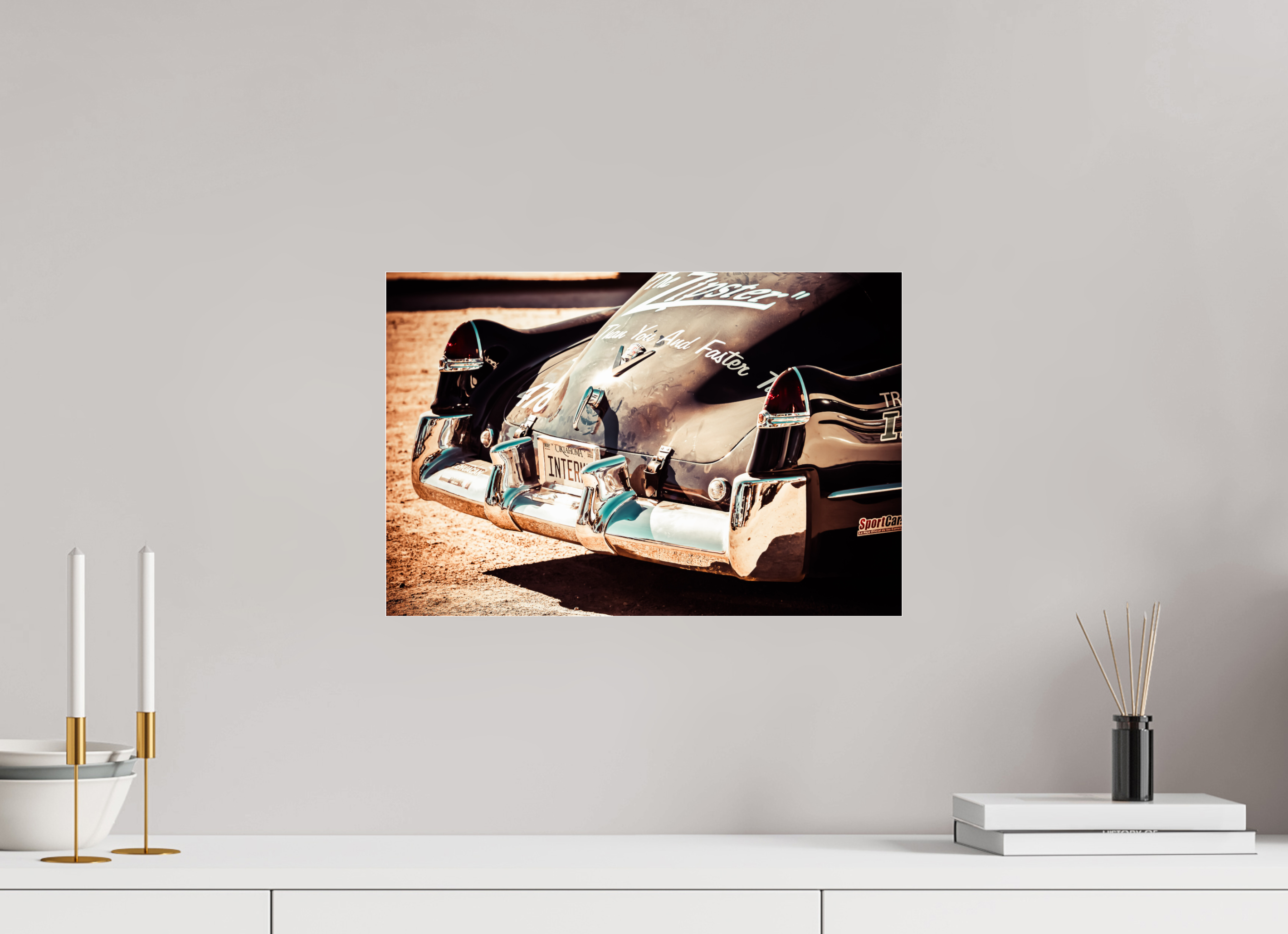 45 x 30 cm, Photo Print Under Acrylic Glass La Carrera Panamerica Mexico - III