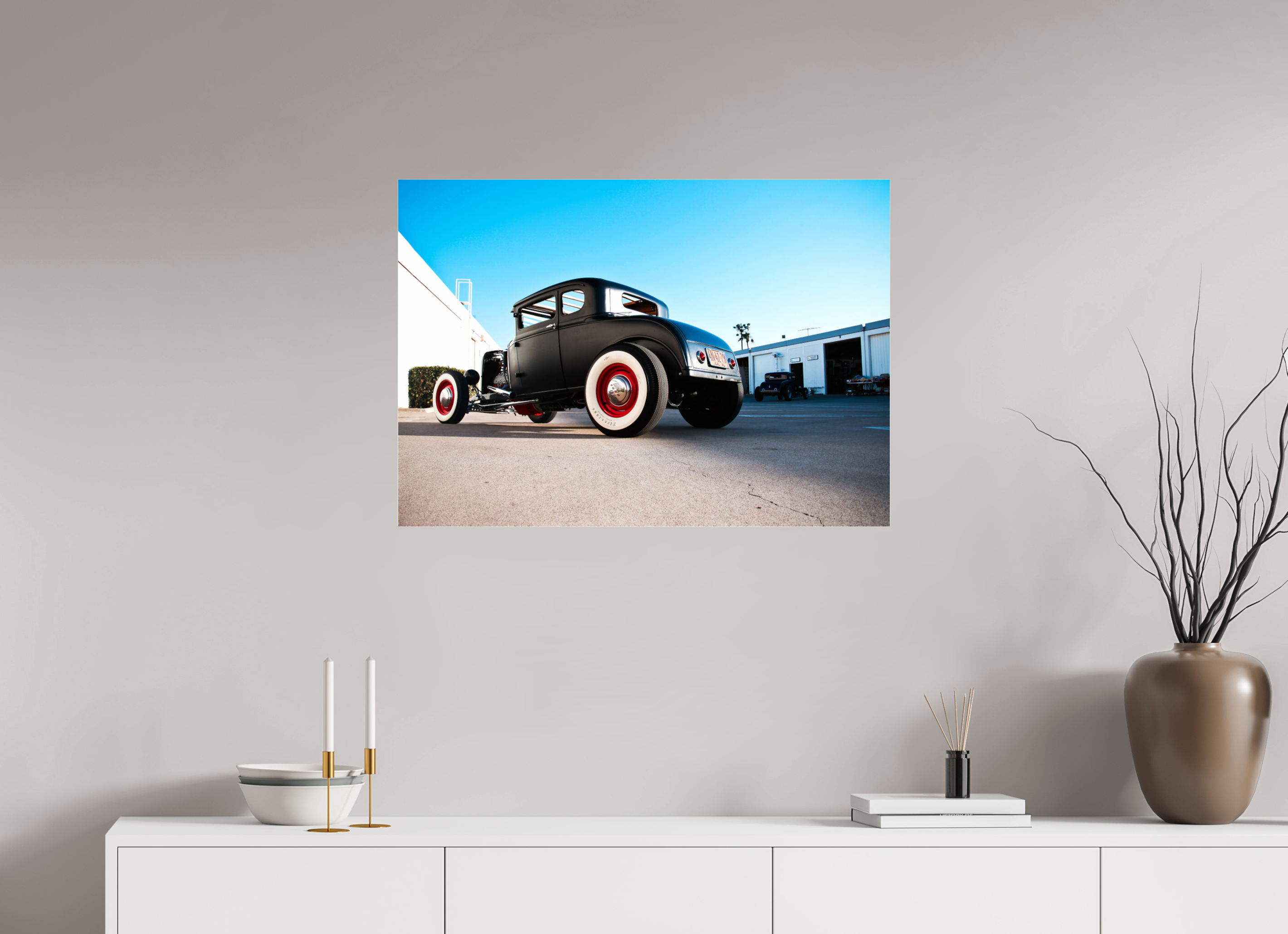 DIN A1 (84,1 x 59,4 cm), Photo Print Under Acrylic Glass Hot Rod - The Dynotones