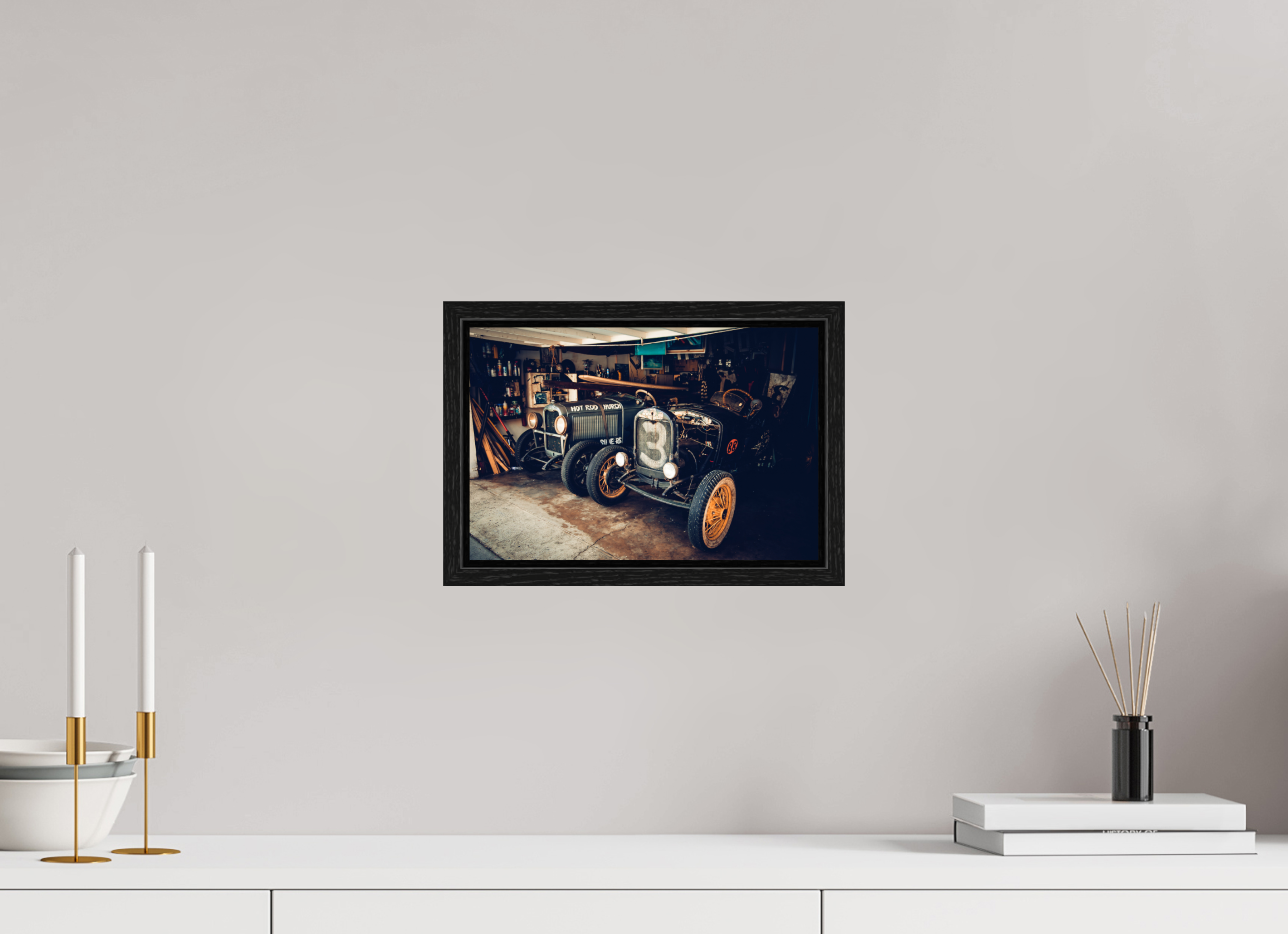 30 x 20 cm, Floater Frame New York Garage
