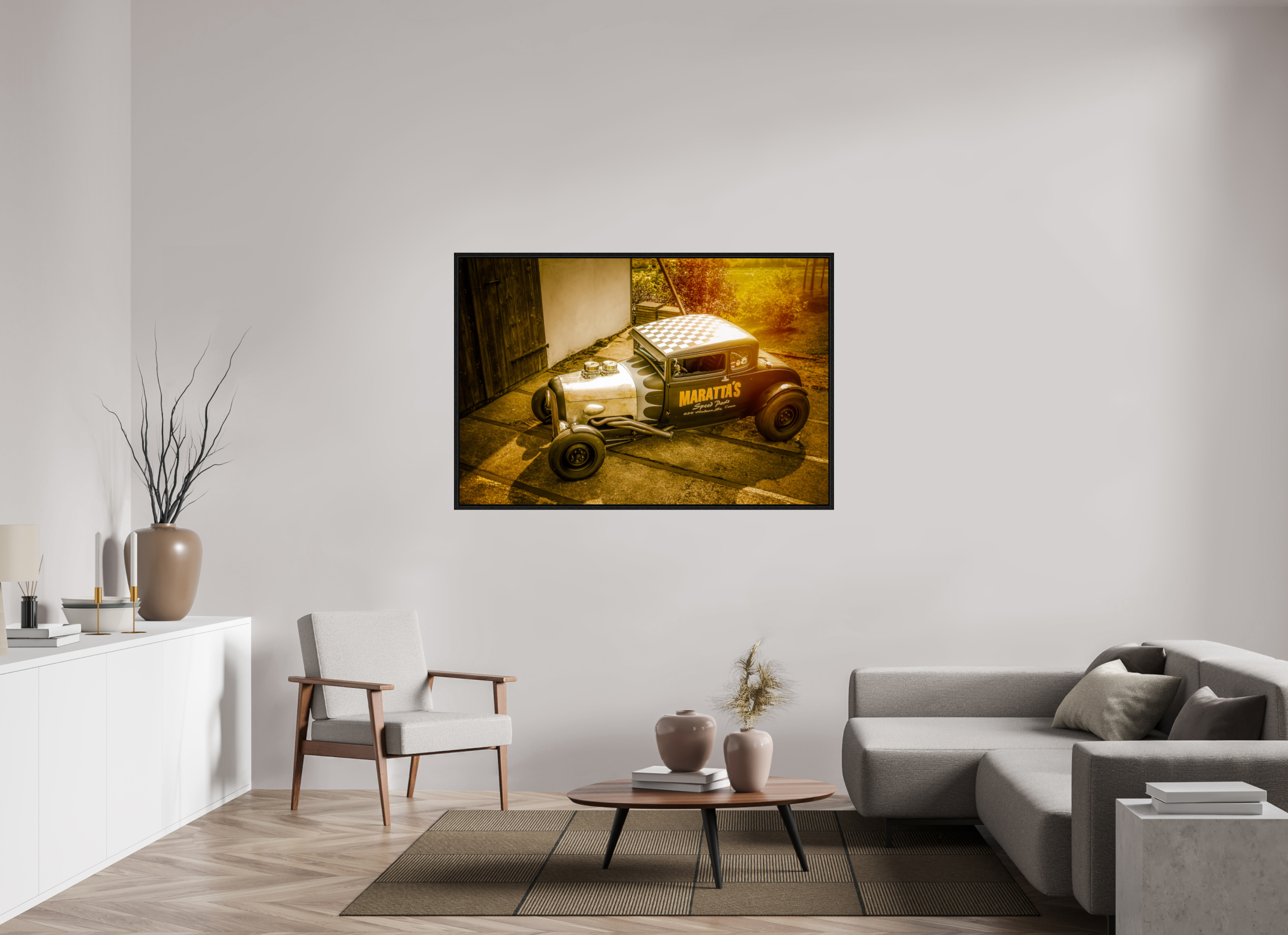 150 x 100 cm, Floater Frame Hot Rod Maratta