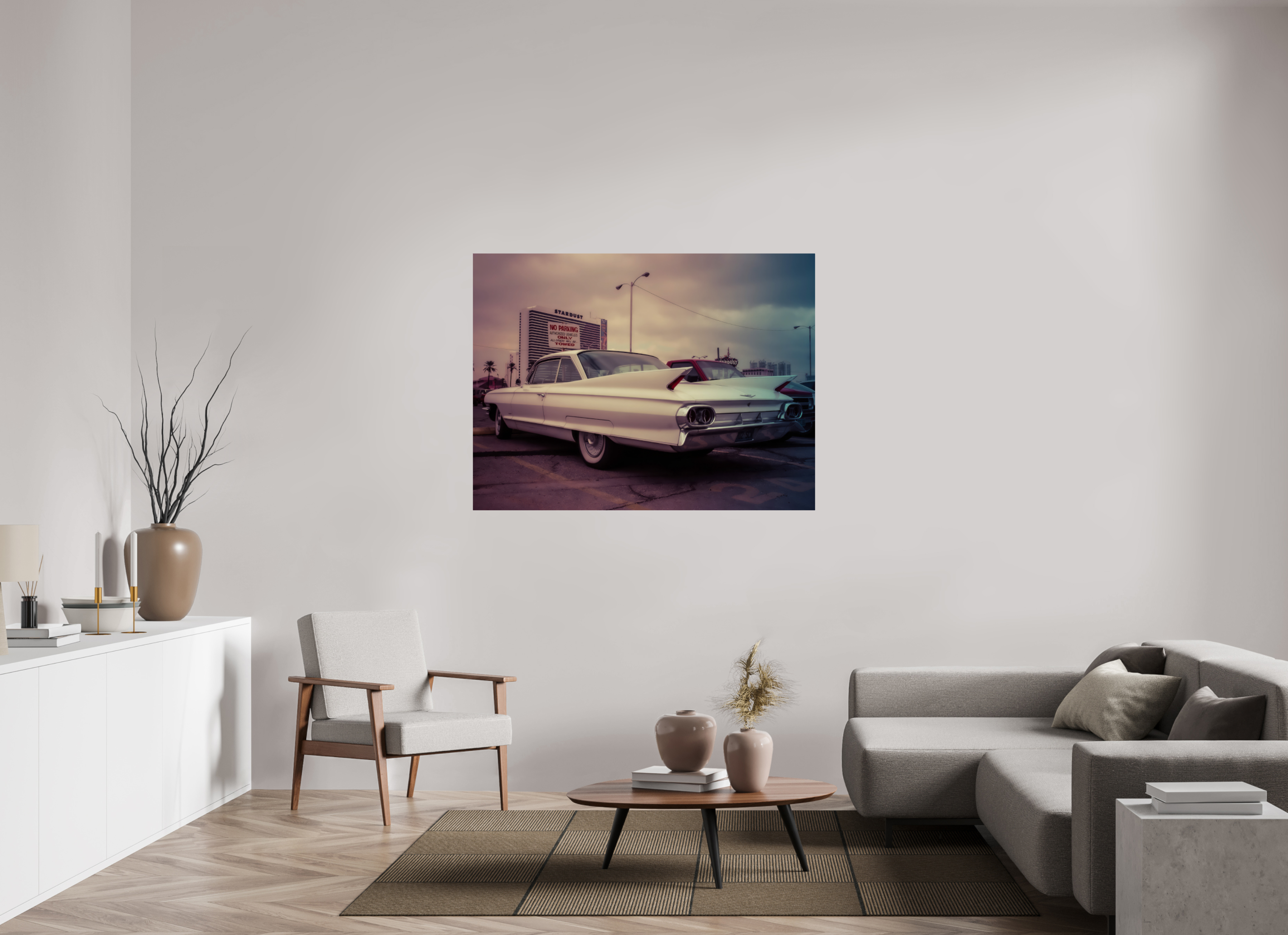 140 x 105 cm, Photo Print On Fuji Crystal DP II Vintage Las Vegas: Cadillac Stardust Hotel