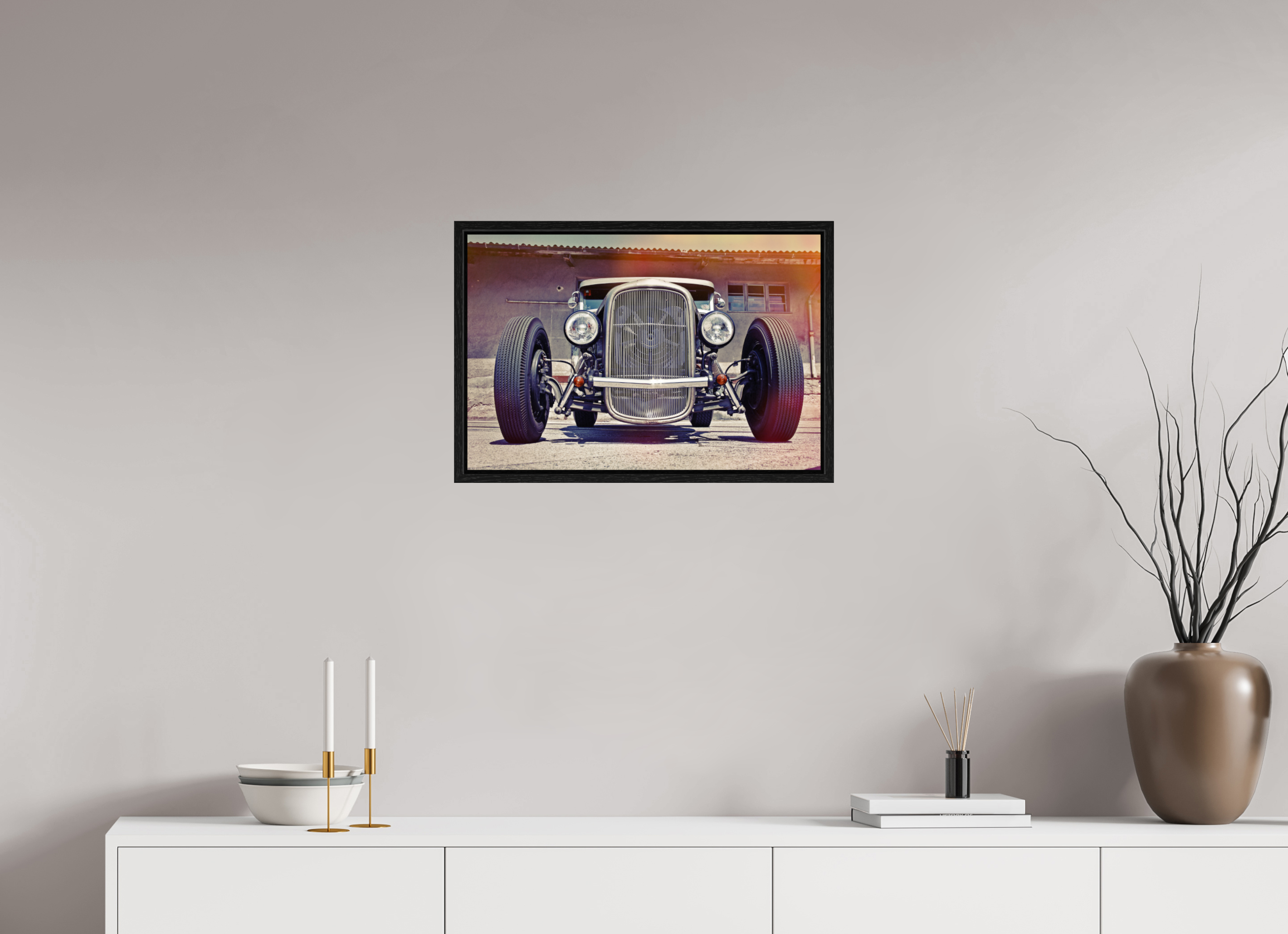 60 x 40 cm, Floater Frame Jay Jay's Hot Rod