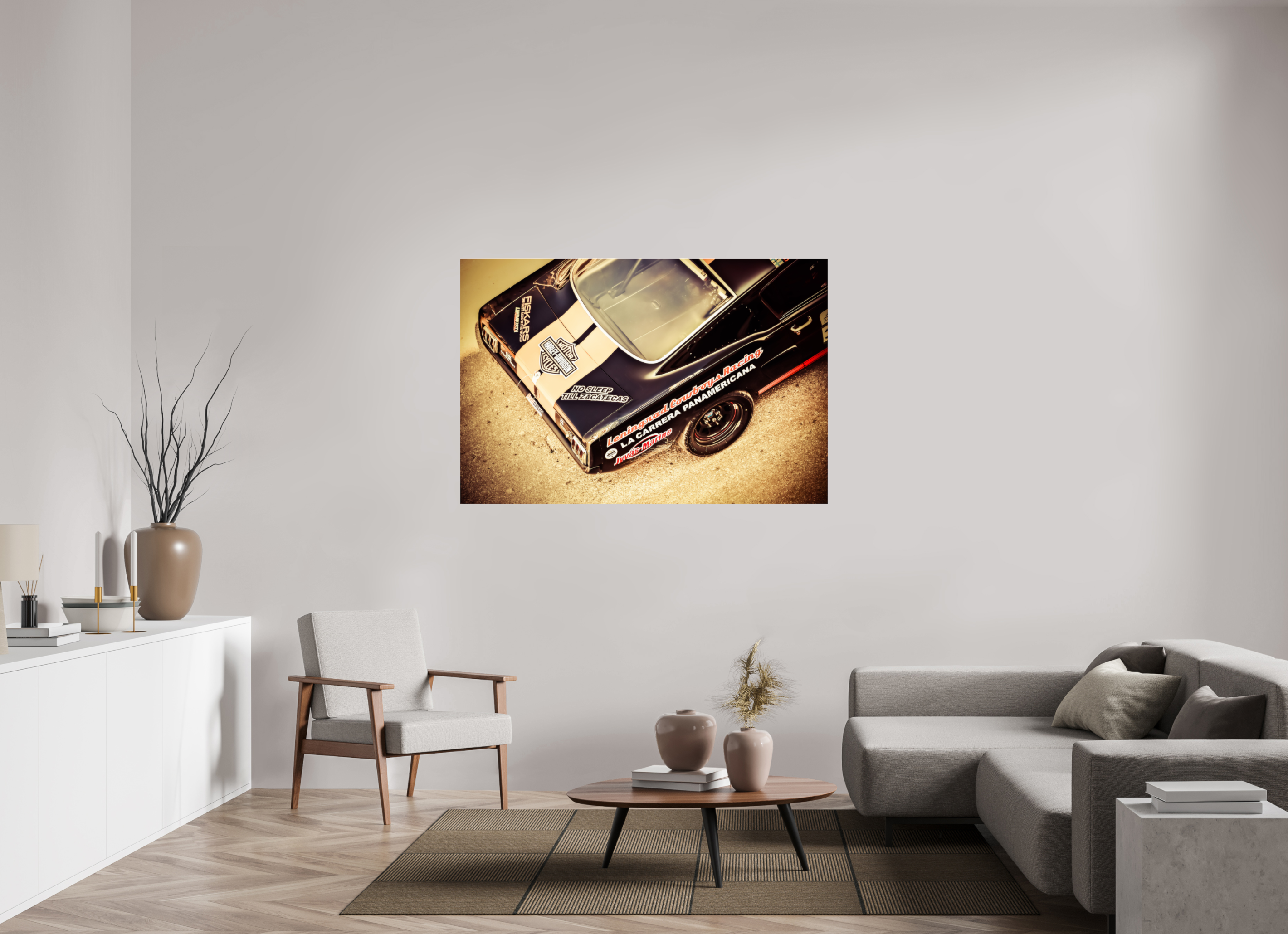 150 x 100 cm, Photo Print Under Acrylic Glass La Carrera Panamerica Mexico - II