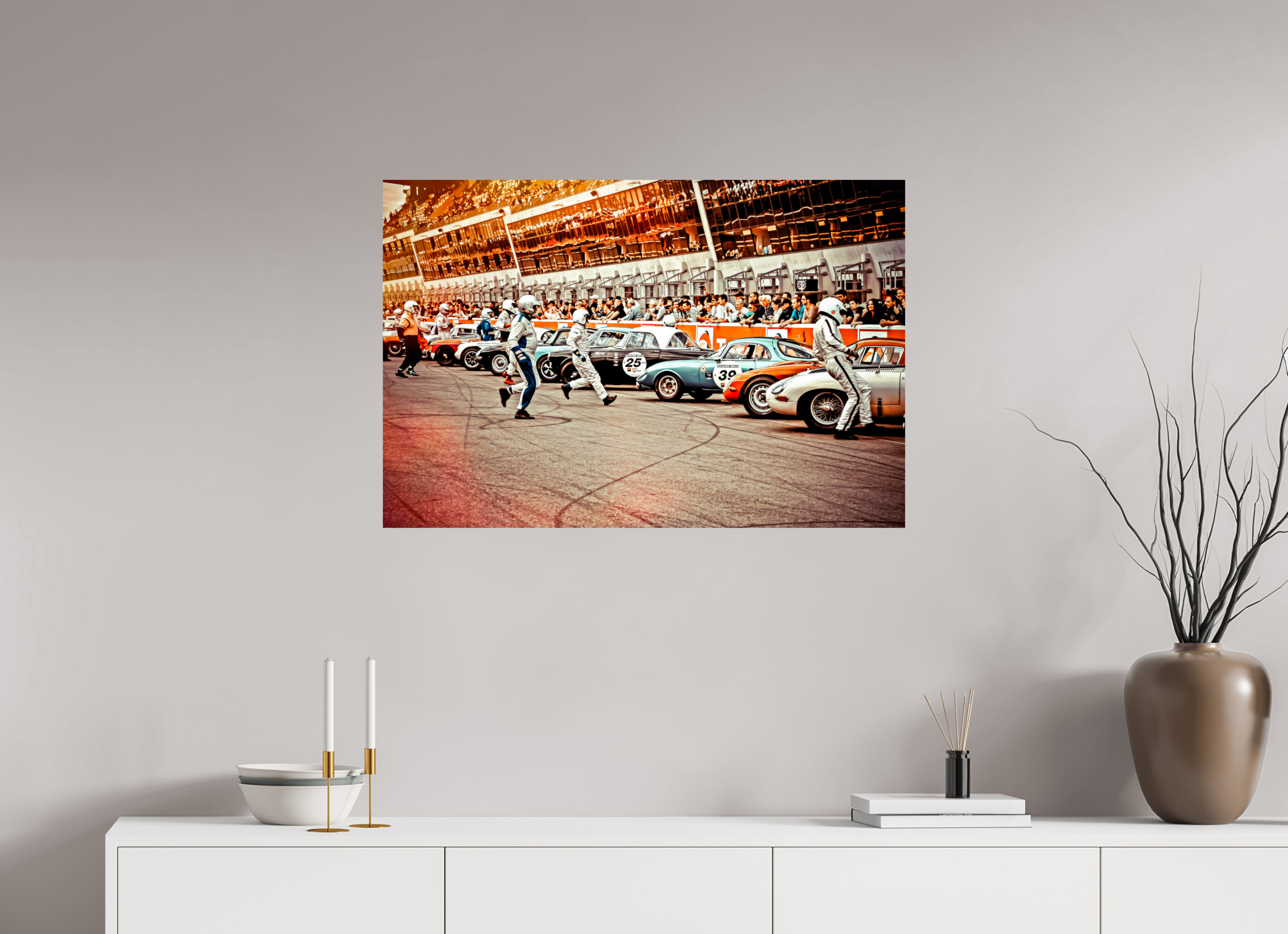 90 x 60 cm, Photo Print On Fuji Crystal DP II Le Mans - Start your Engines