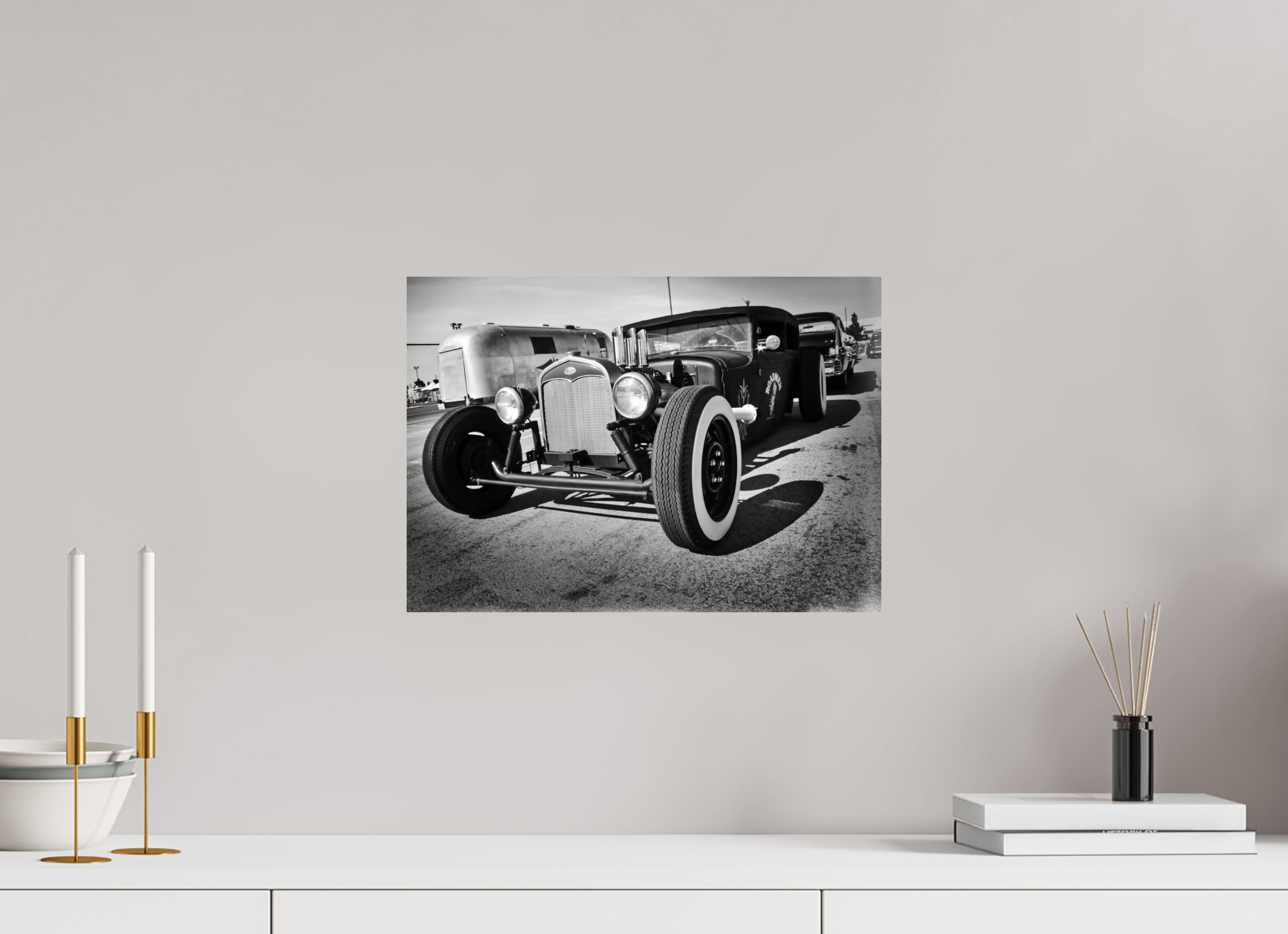 DIN A3 (42 x 29,7 cm), Photo Print On Fuji Crystal DP II The Black Hot Rod