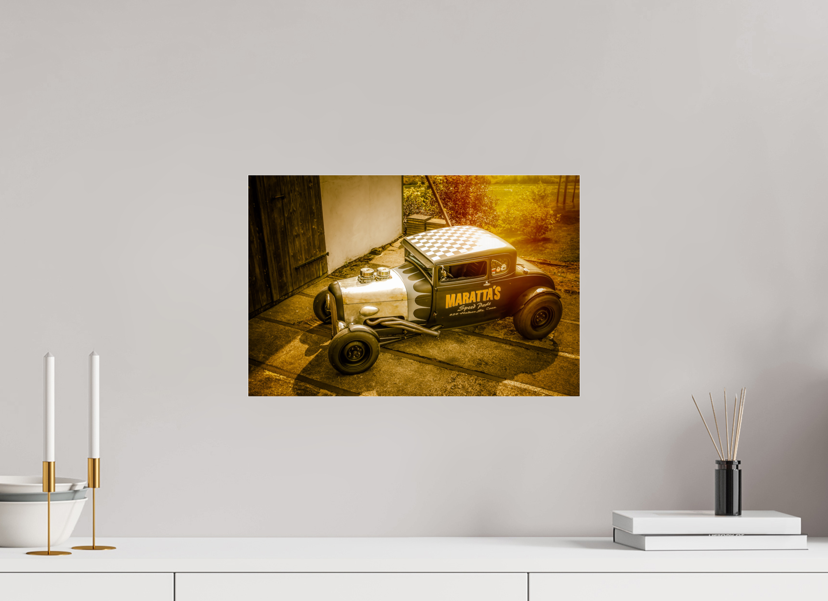 45 x 30 cm, Photo Print Under Acrylic Glass Hot Rod Maratta