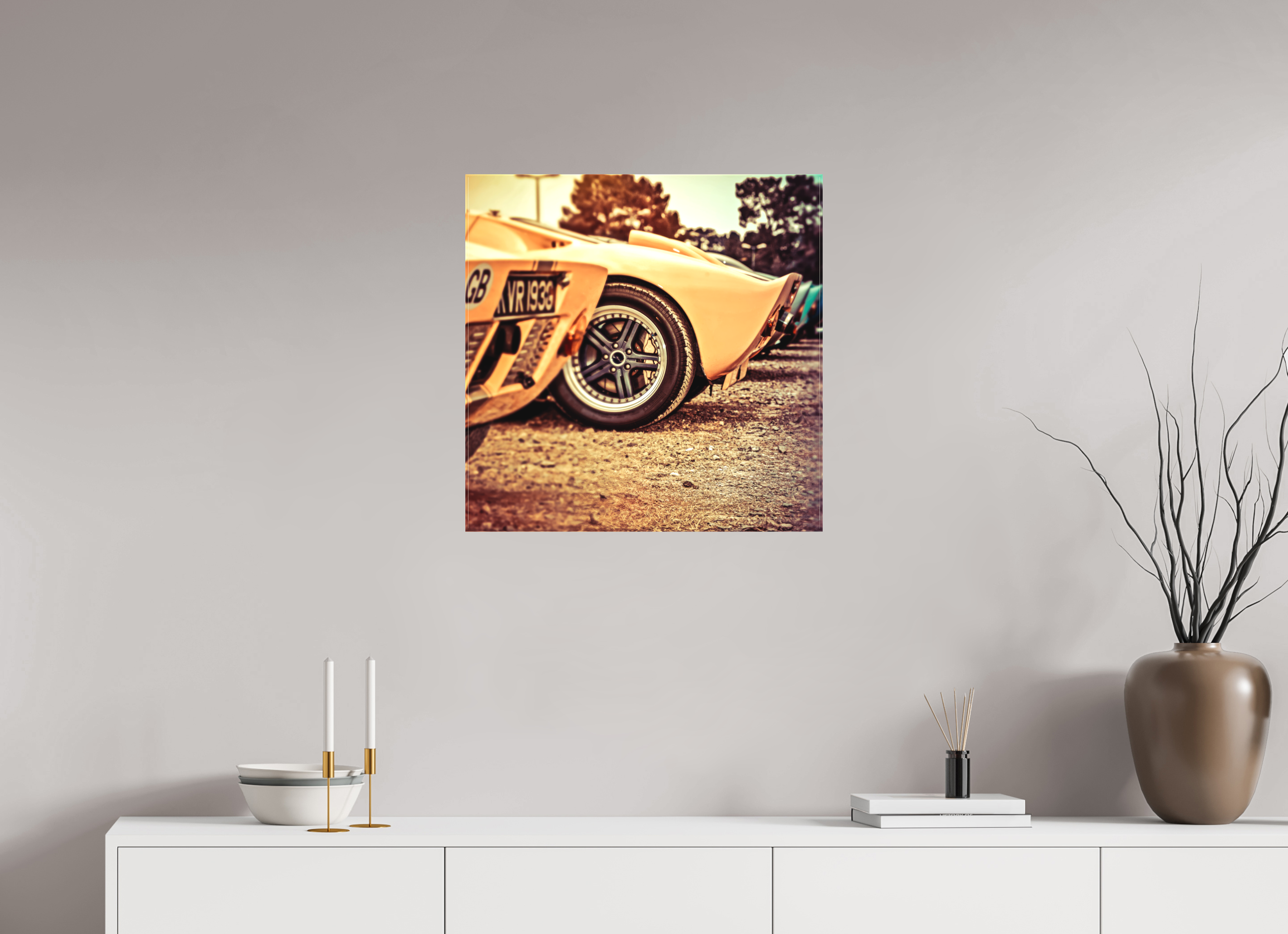 60 x 60 cm, Leinwand matt Le Mans 24 Heures du Mans Racing - Ford