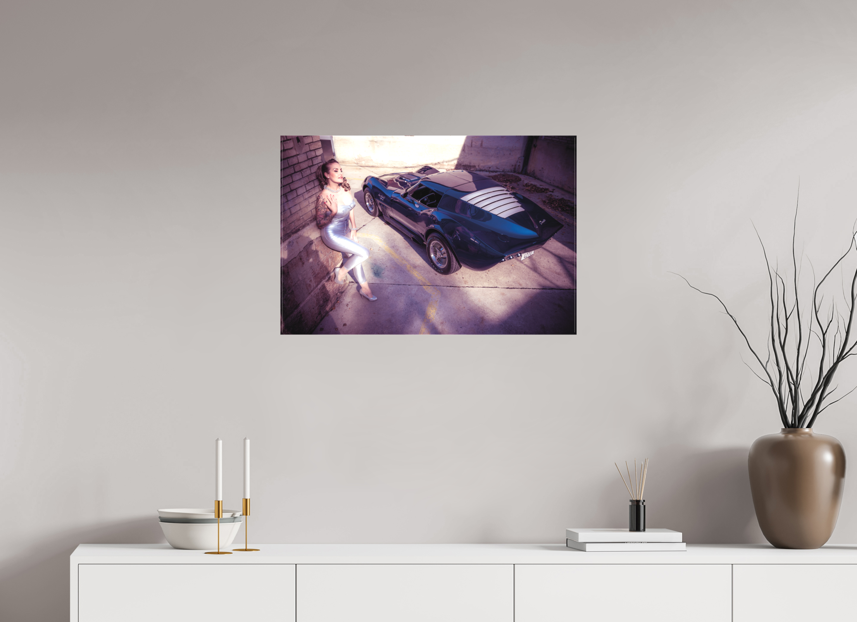 75 x 50 cm, Leinwand matt Zoe Scarlett Maka Shark II