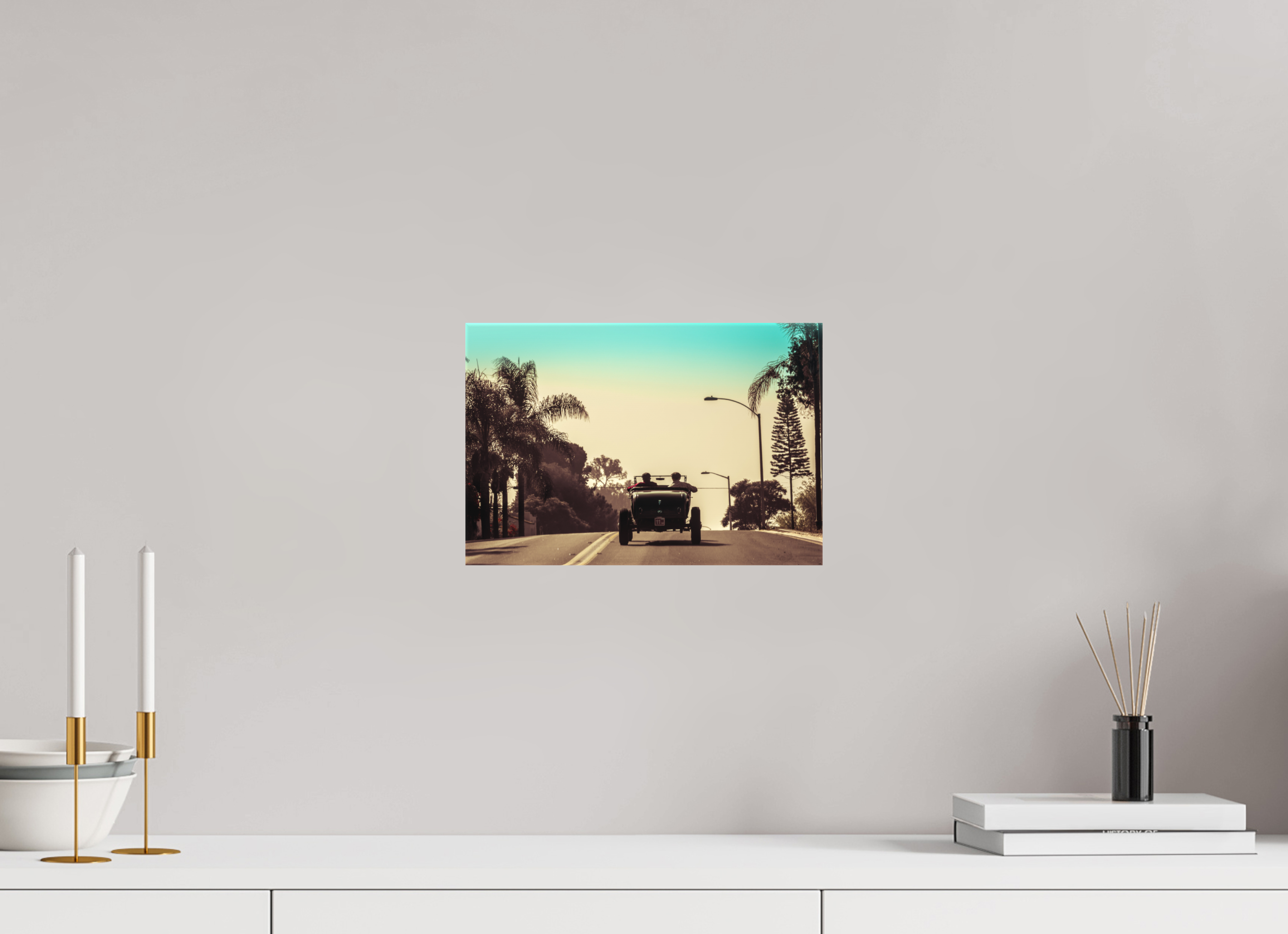 30 x 20 cm, Leinwand matt Hot Rod Ridin' SoCal