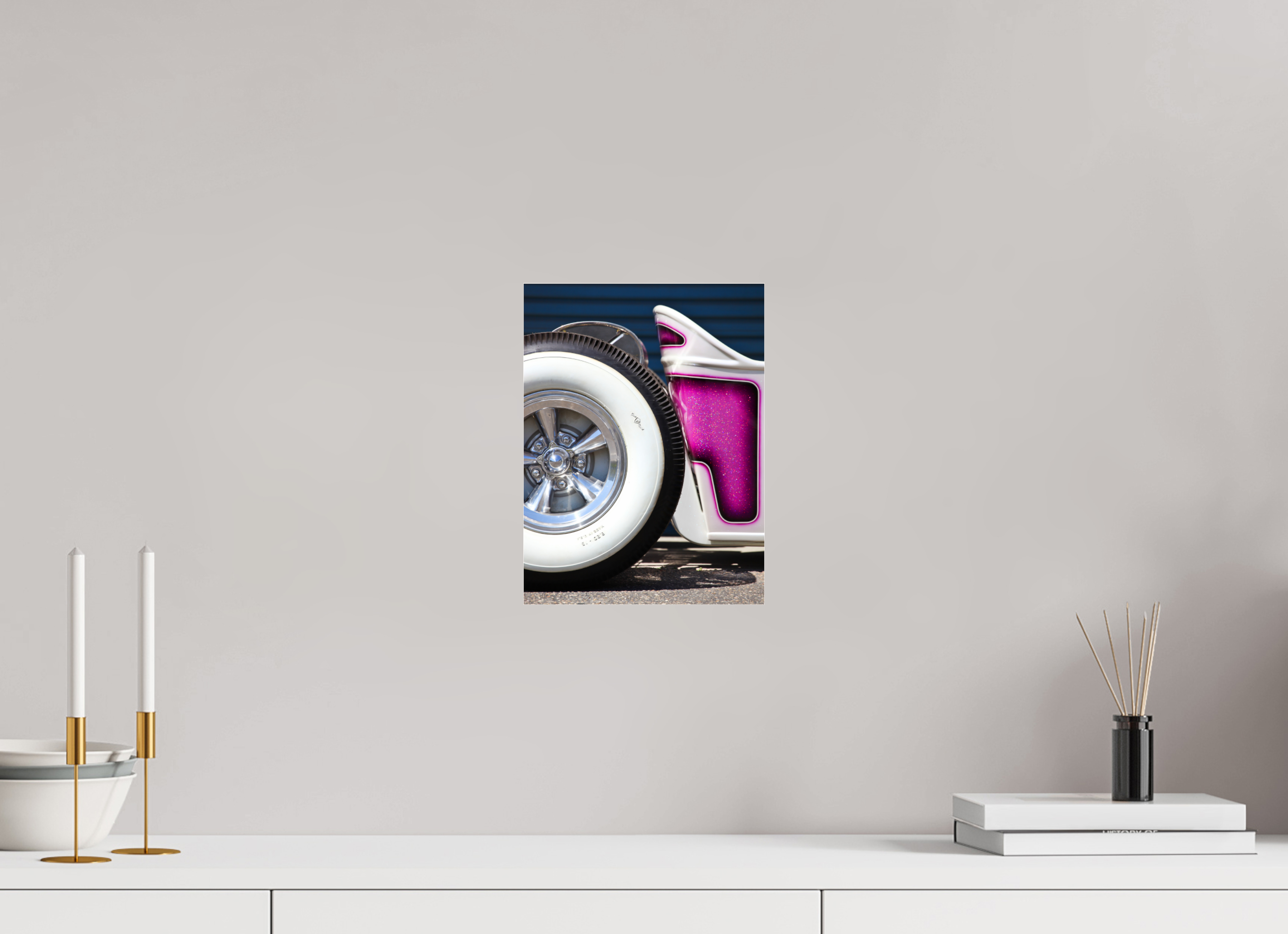 21 x 28 cm, Photo Print Under Acrylic Glass Hot Rods: Singapore Sling