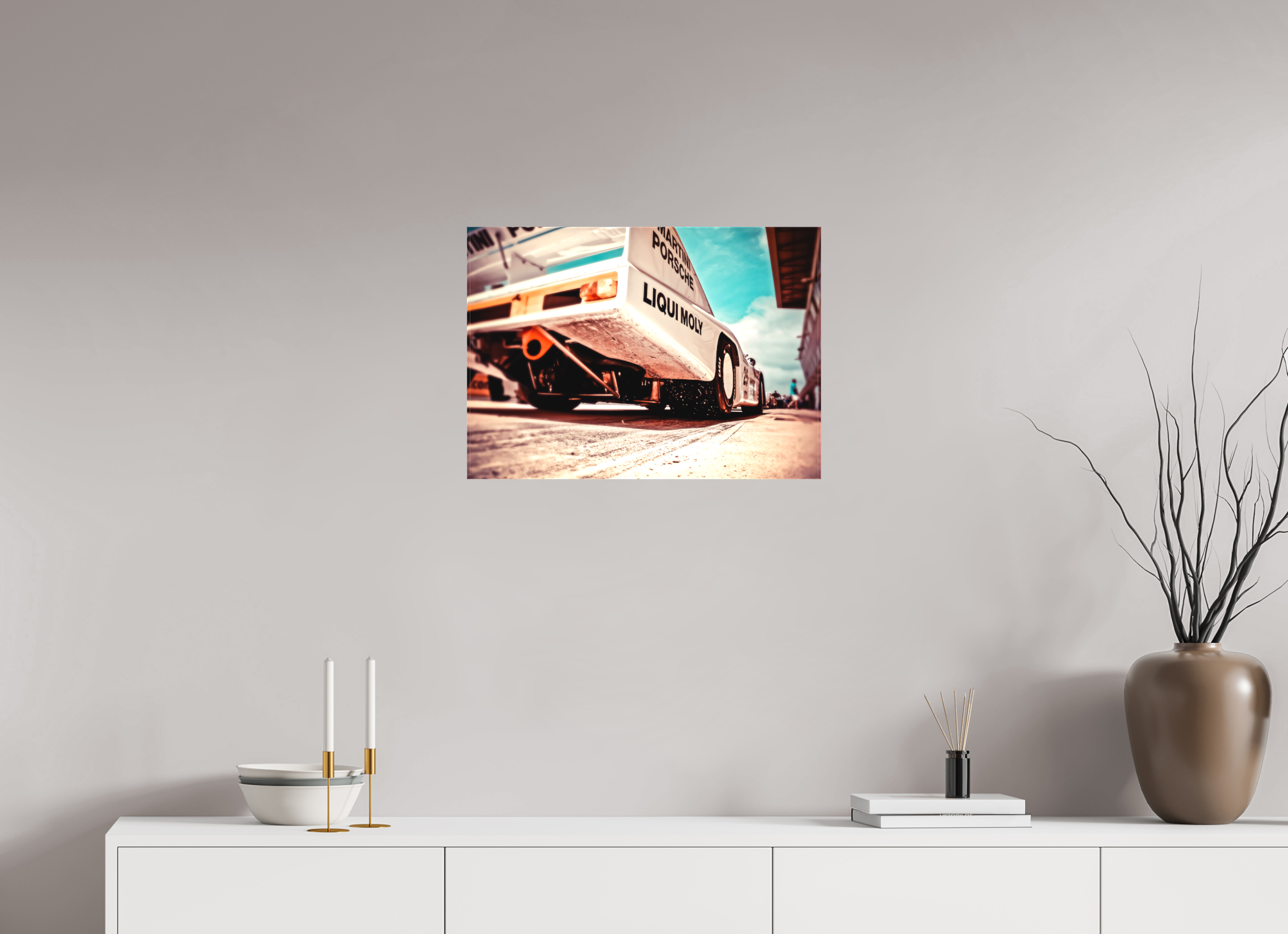 DIN A2 (59,4 x 42 cm), Leinwand matt Le Mans 24 Heures du Mans Racing - II