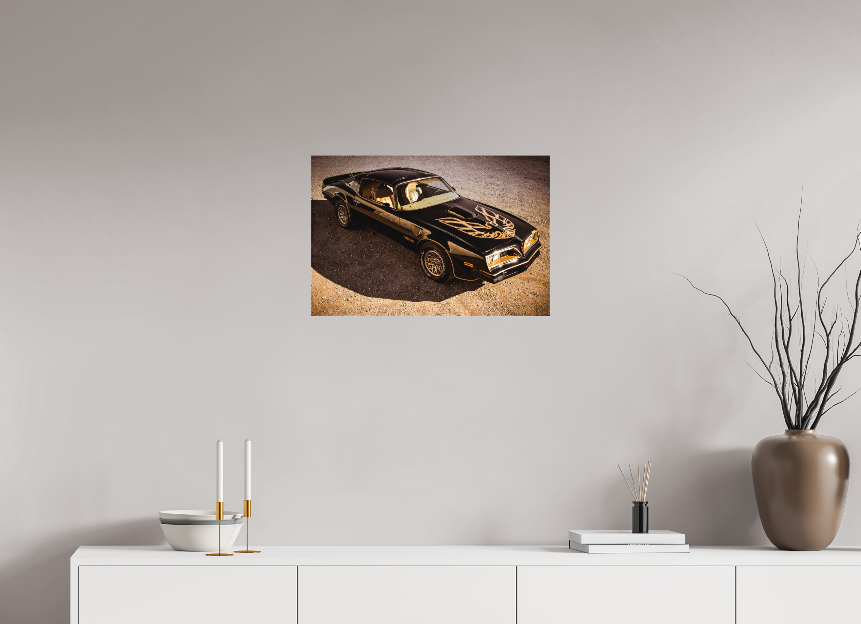 60 x 40 cm, Leinwand matt Pontiac Trans Am Firebird | Bandit