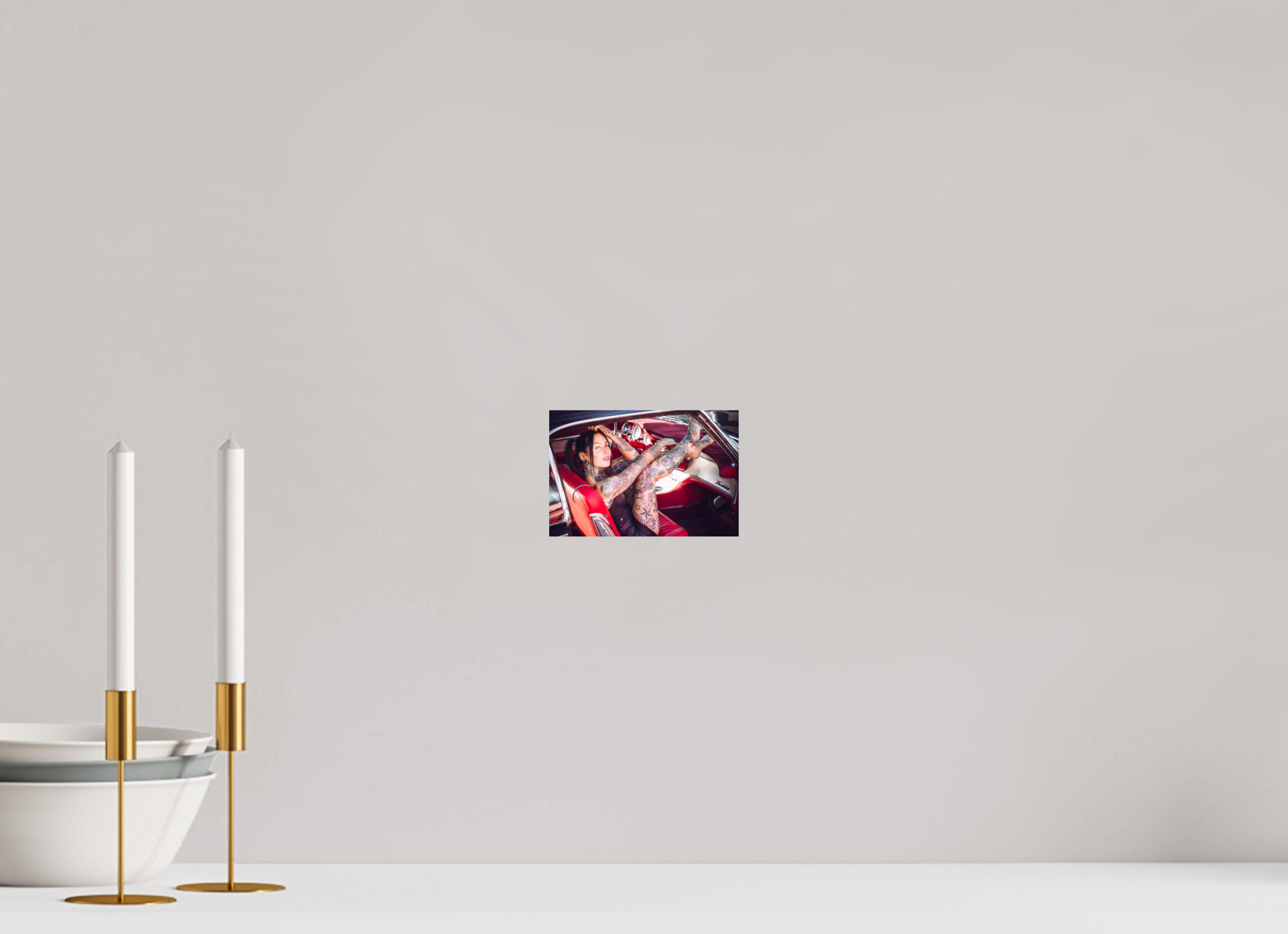15 x 10 cm, Photo Print On Fuji Crystal DP II Femke Fatale Ford Thunderbird