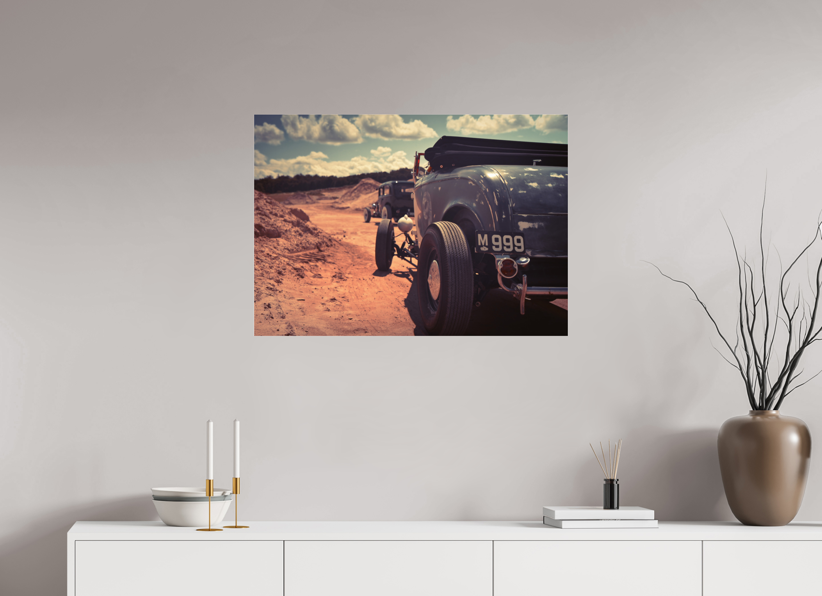 DIN A1 (84,1 x 59,4 cm), Photo Print Under Acrylic Glass Hot Rods at South Island Rumble