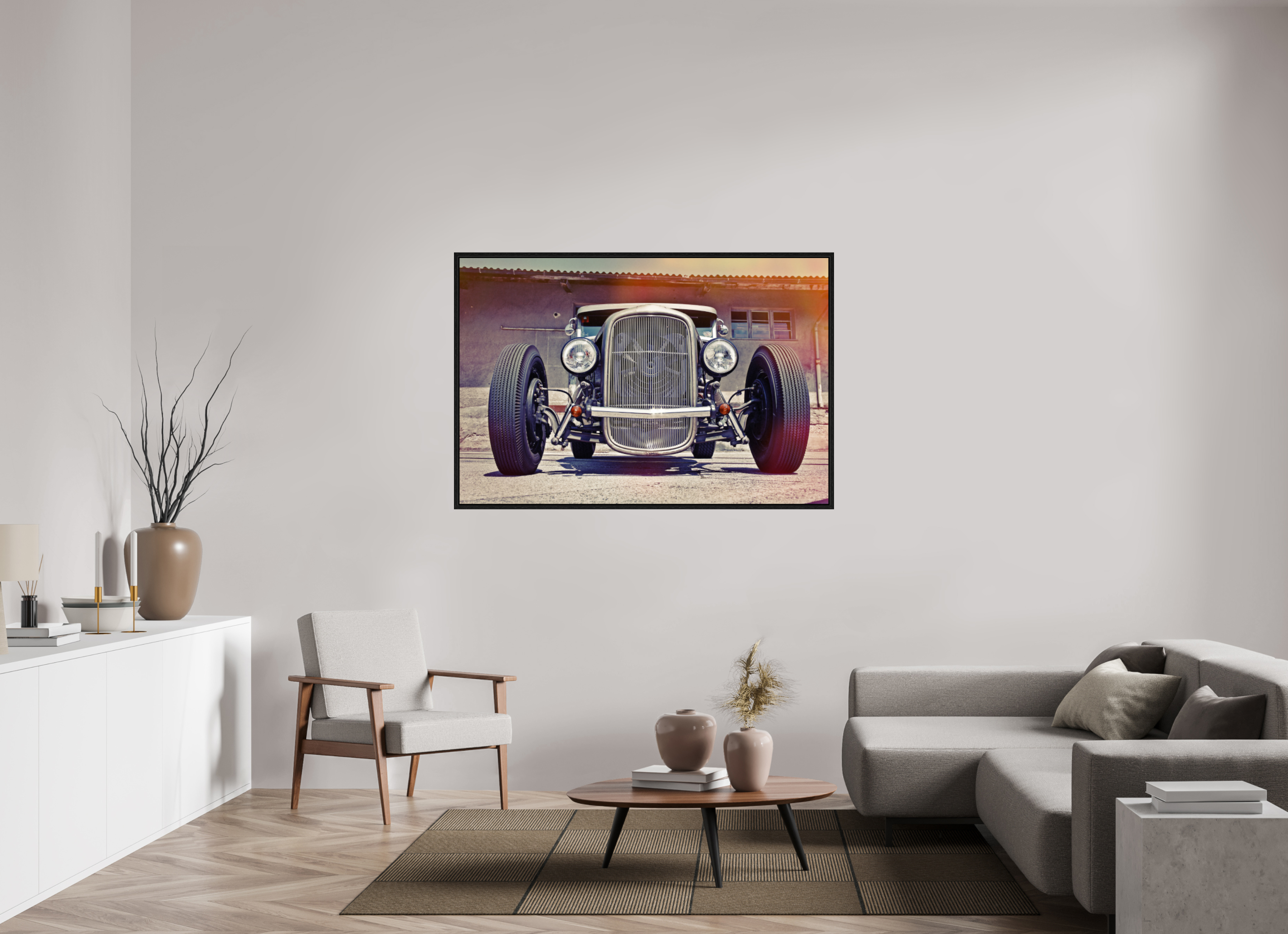 150 x 100 cm, Floater Frame Jay Jay's Hot Rod