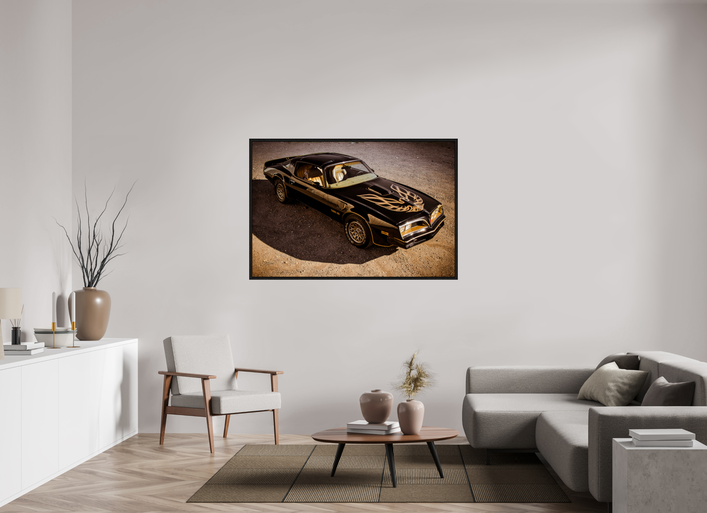 150 x 100 cm, Floater Frame Pontiac Trans Am Firebird | Bandit