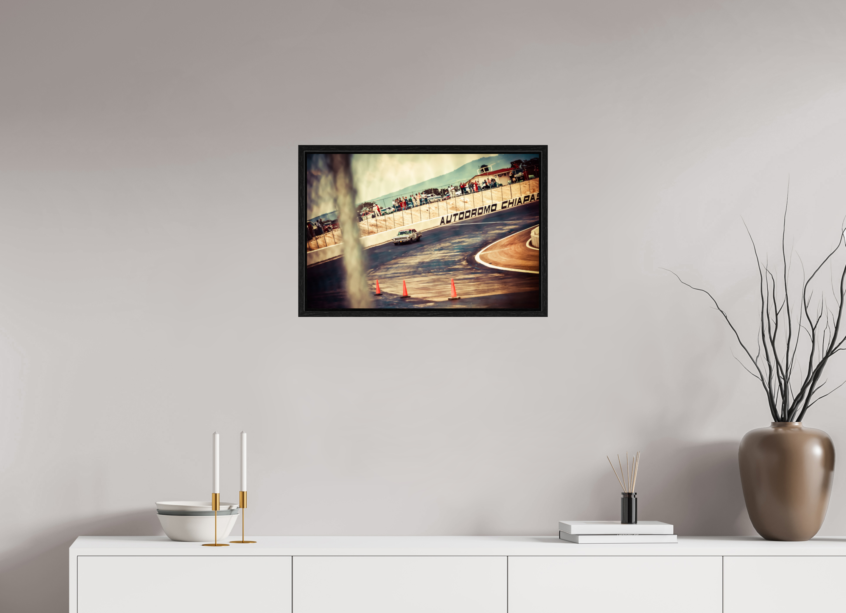 60 x 40 cm, Floater Frame La Carrera Panamerica Mexico