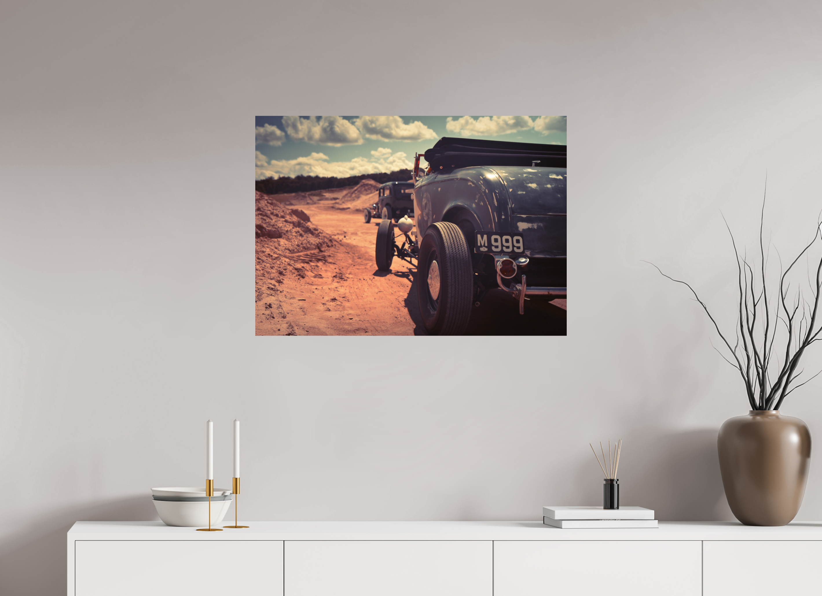 DIN A1 (84,1 x 59,4 cm), Photo Print On Fuji Crystal DP II Hot Rods at South Island Rumble