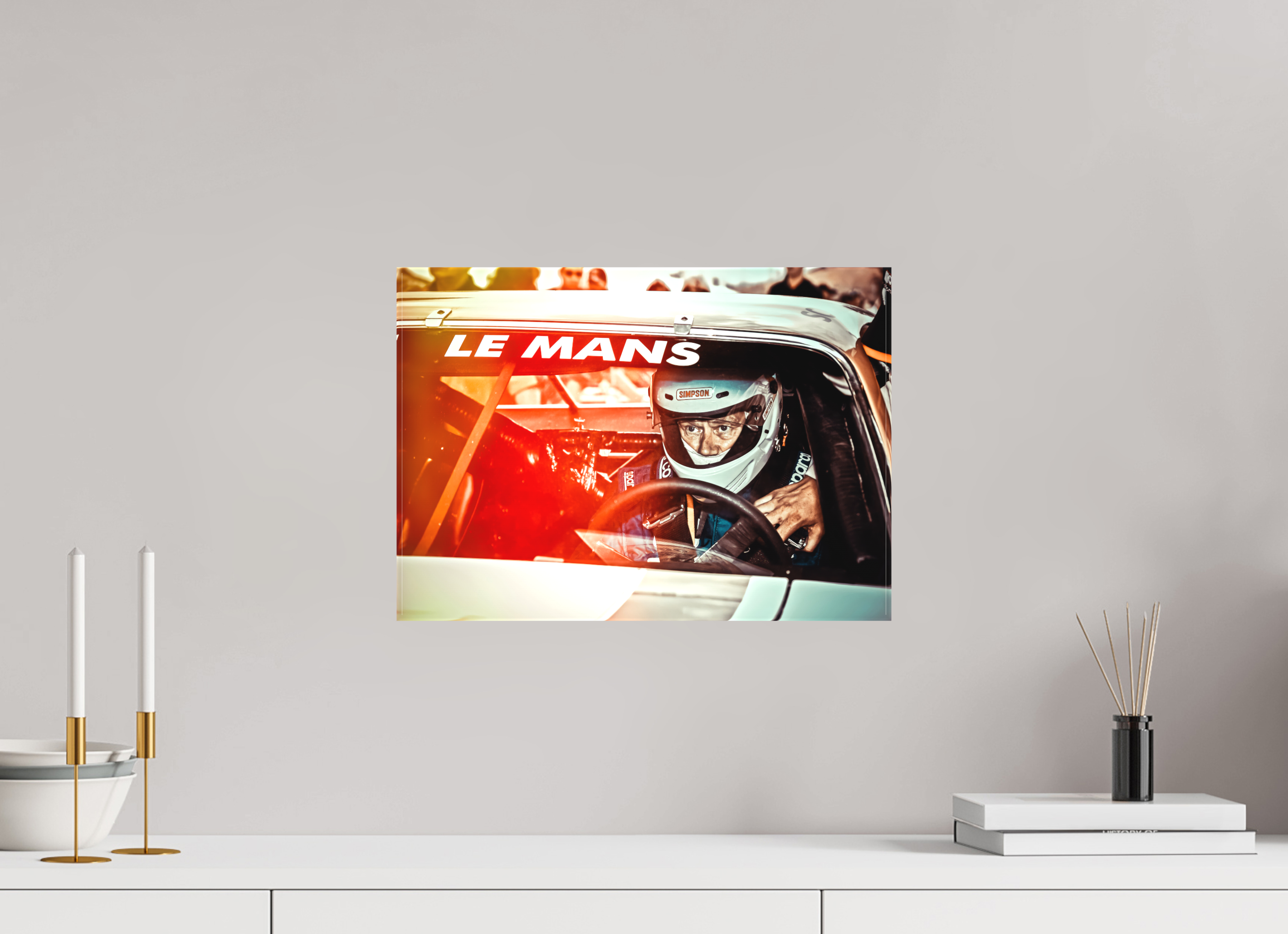 DIN A3 (42 x 29,7 cm), Leinwand matt Le Mans 24 Heures du Mans Racing - Dodge Charger