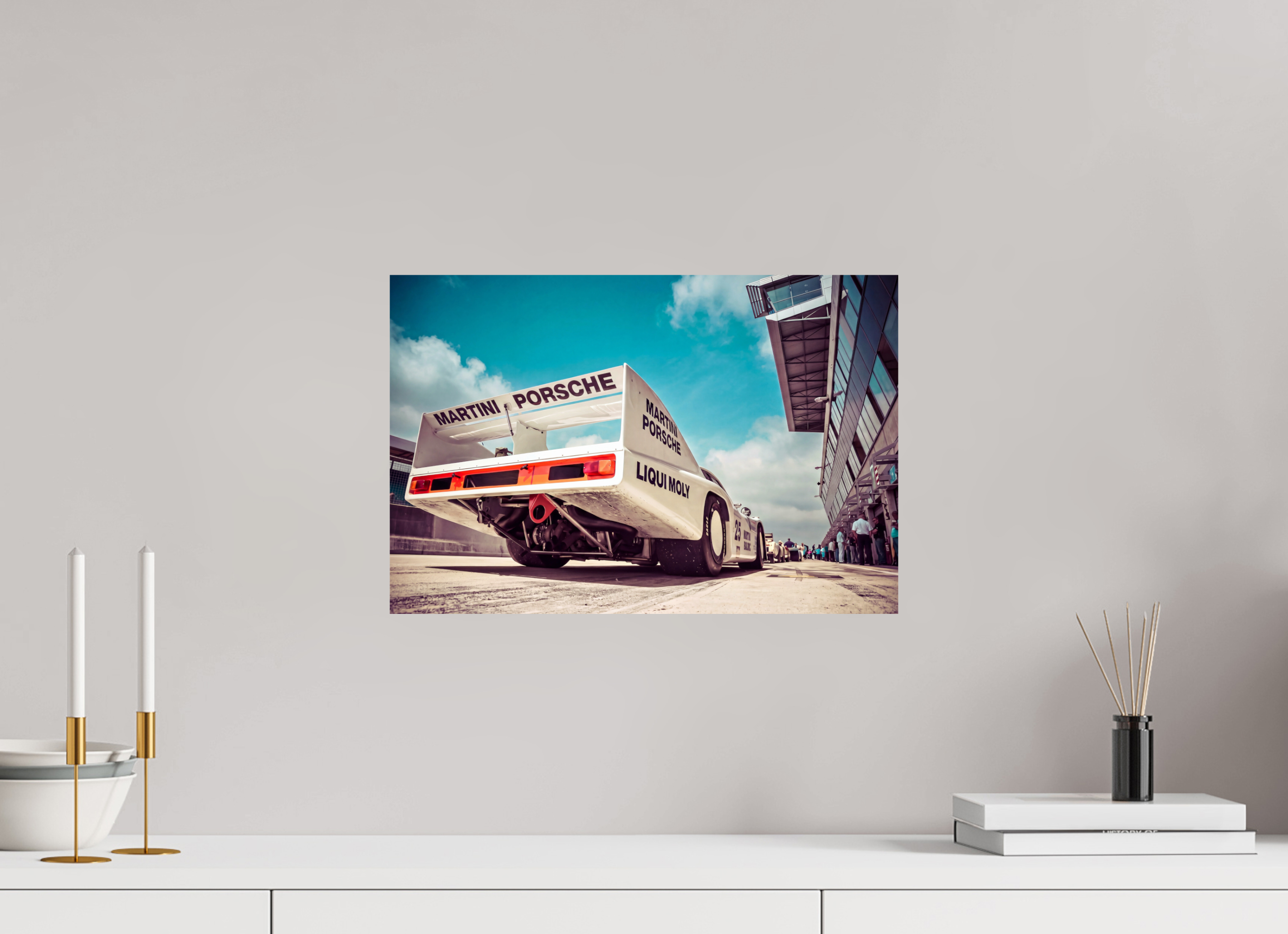 45 x 30 cm, Photo Print On Fuji Crystal DP II Le Mans - Porsche 936