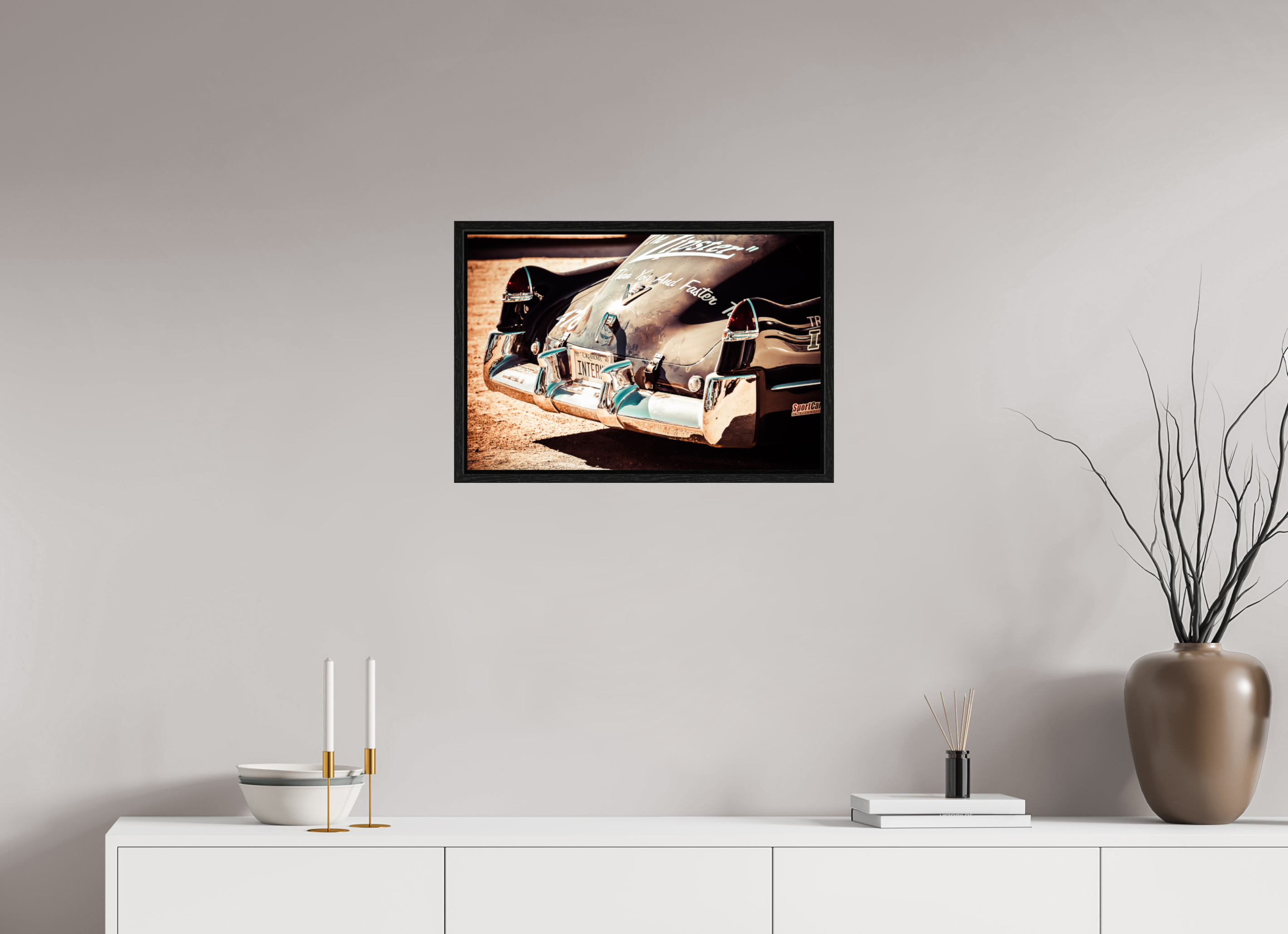 60 x 40 cm, Floater Frame La Carrera Panamerica Mexico - III