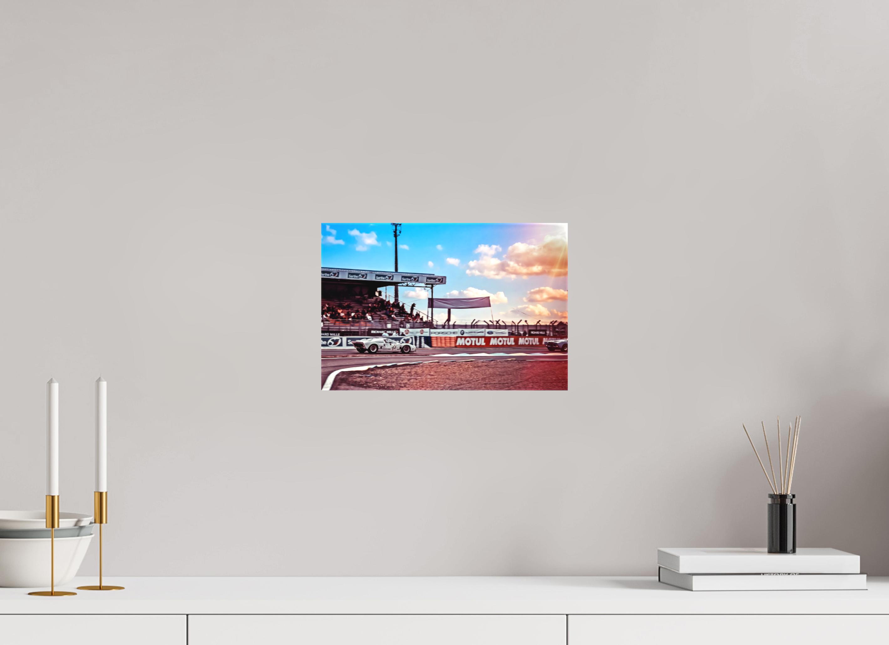 30 x 20 cm, Leinwand matt Le Mans - Ford GT40