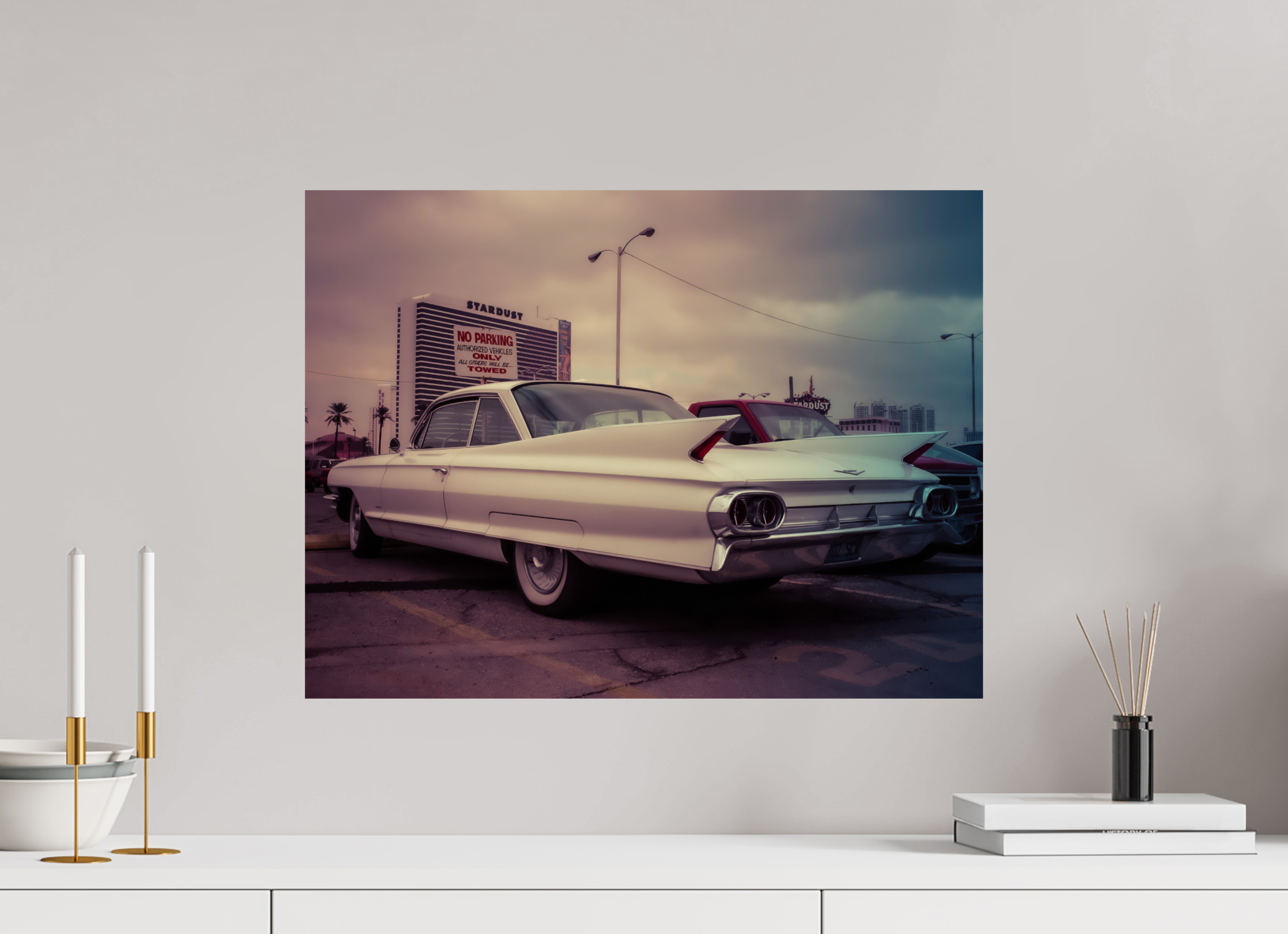 60 x 45 cm, Photo Print On Fuji Crystal DP II Vintage Las Vegas: Cadillac Stardust Hotel
