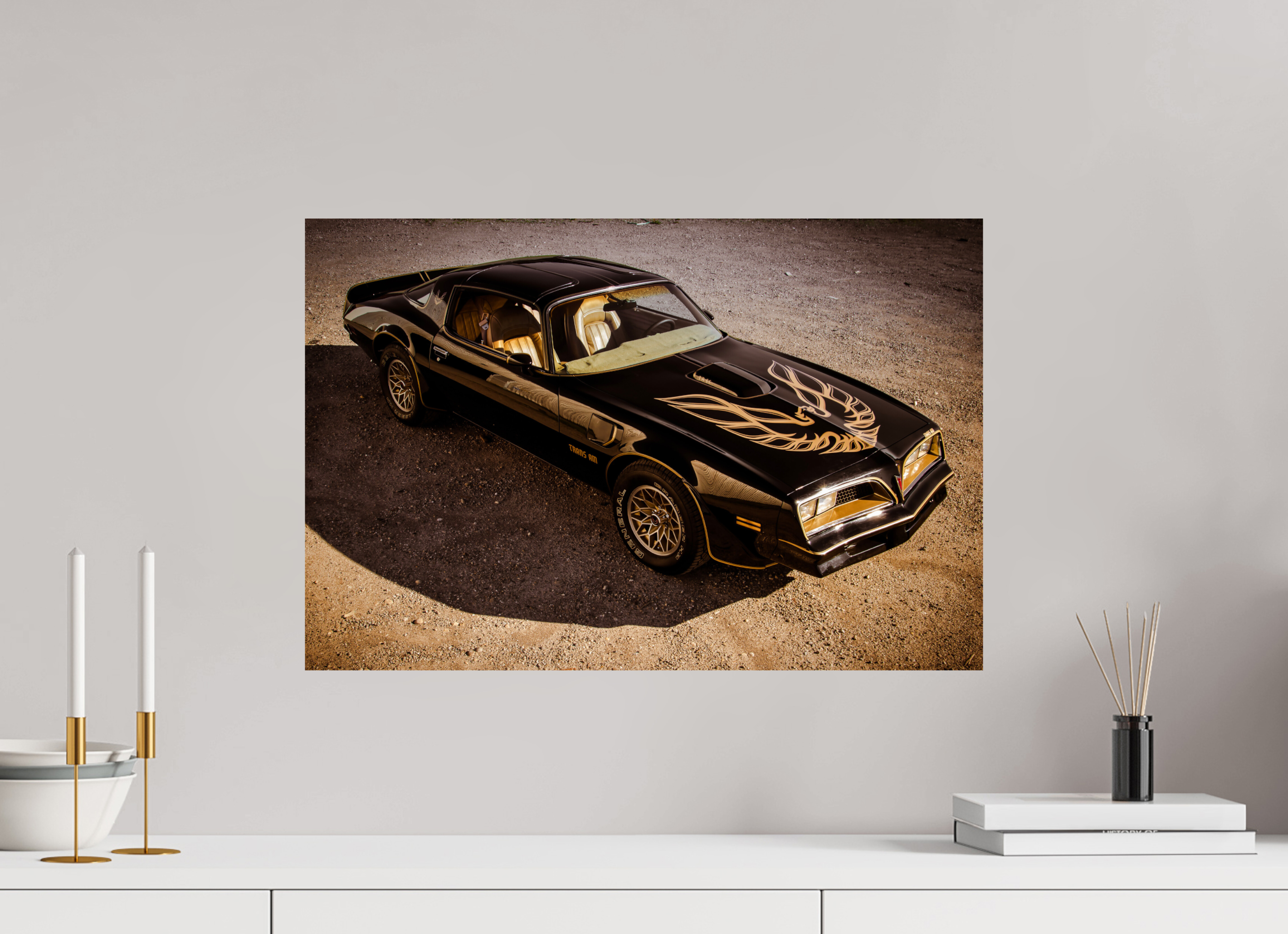60 x 40 cm, Photo Print On Fuji Crystal DP II Pontiac Trans Am Firebird | Bandit