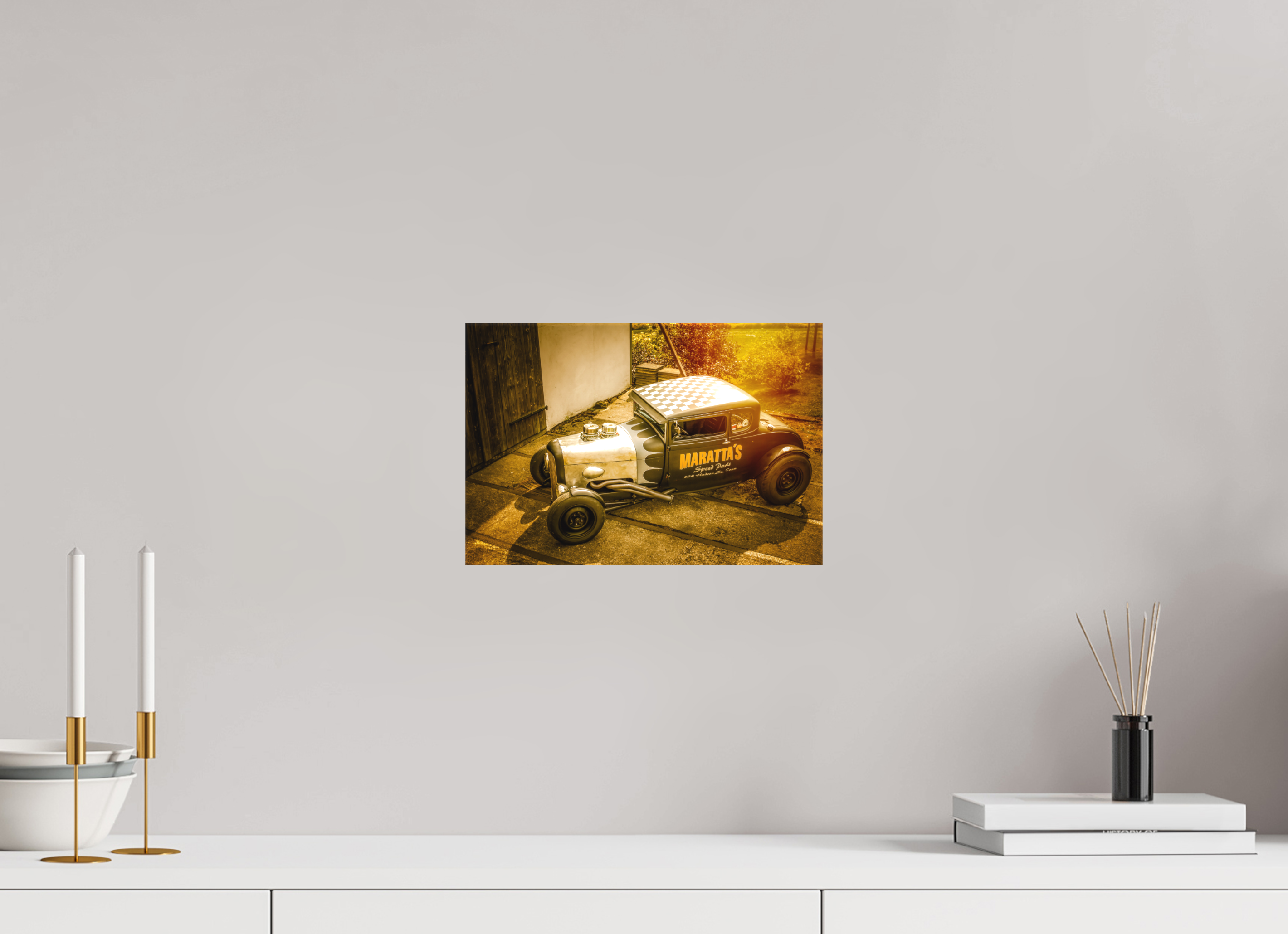 30 x 20 cm, Leinwand matt Hot Rod Maratta