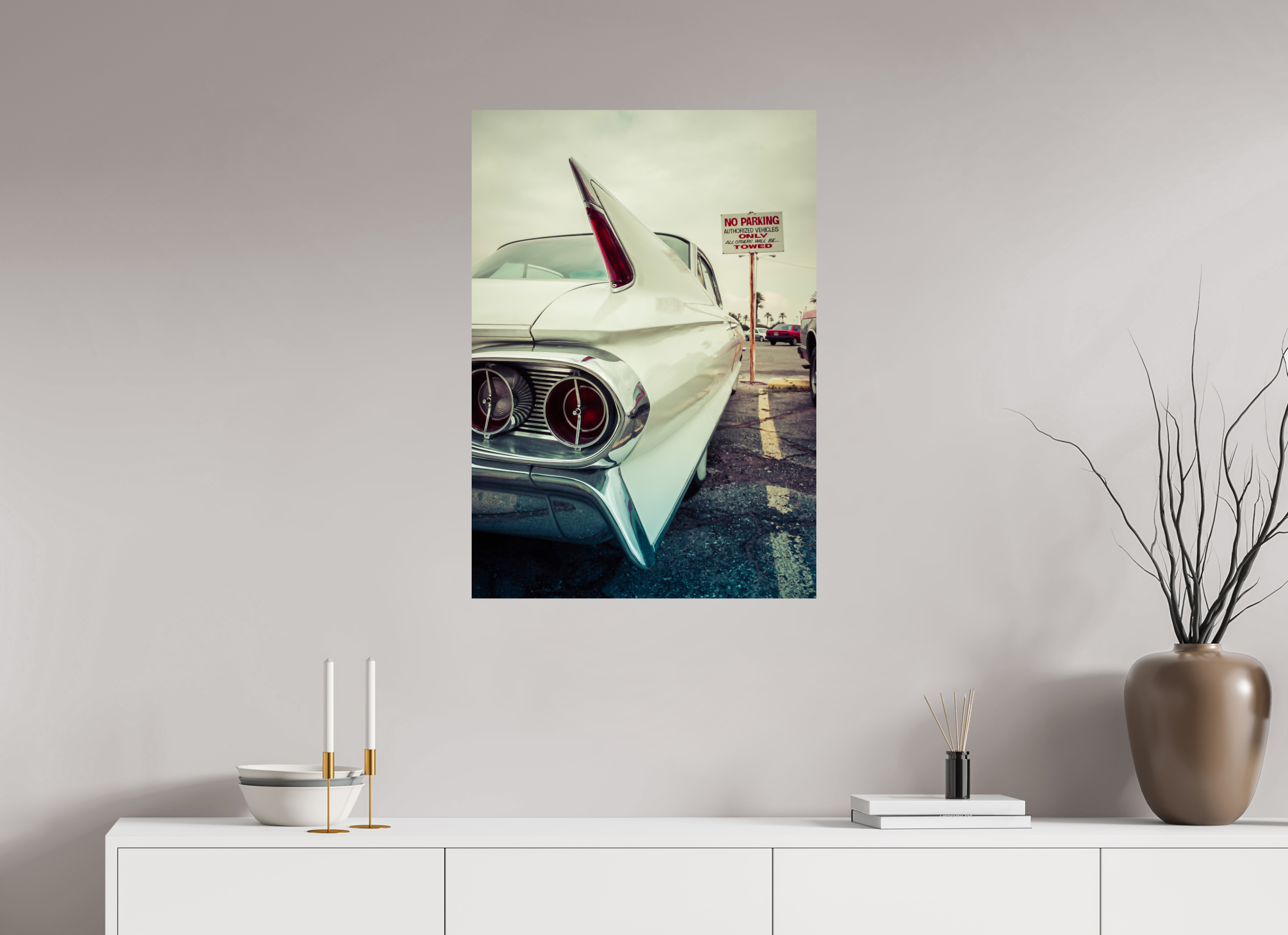 DIN A1 (59,4 x 84,1 cm), Photo Print On Fuji Crystal DP II White Cadillac Vegas