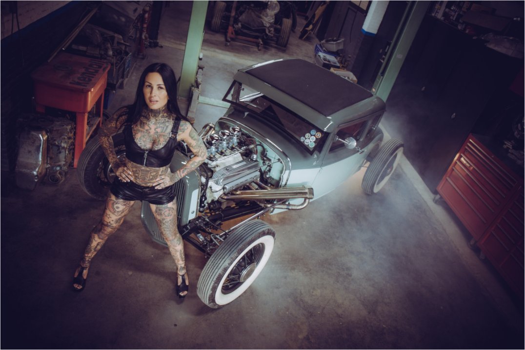 Main image Femke Fatale Green Hot Rod