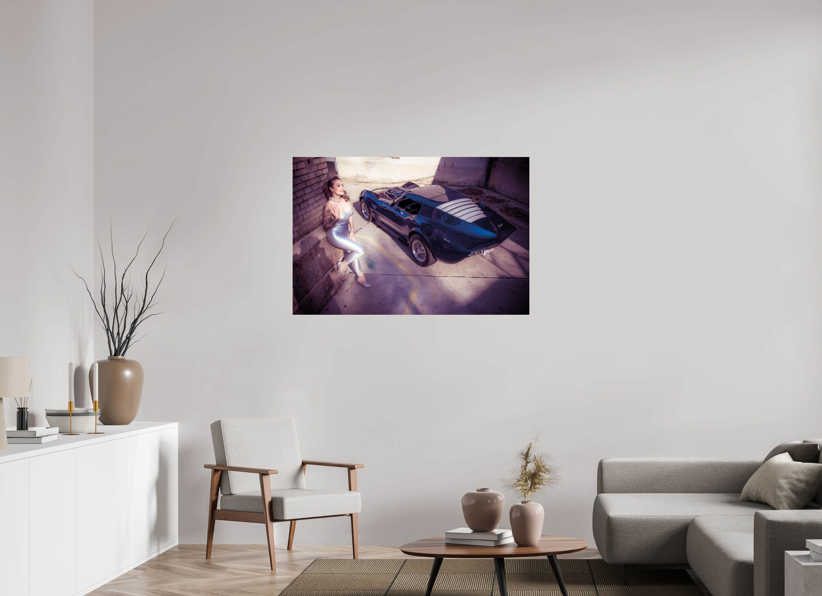 120 x 80 cm, Photo Print Under Acrylic Glass Zoe Scarlett Maka Shark II