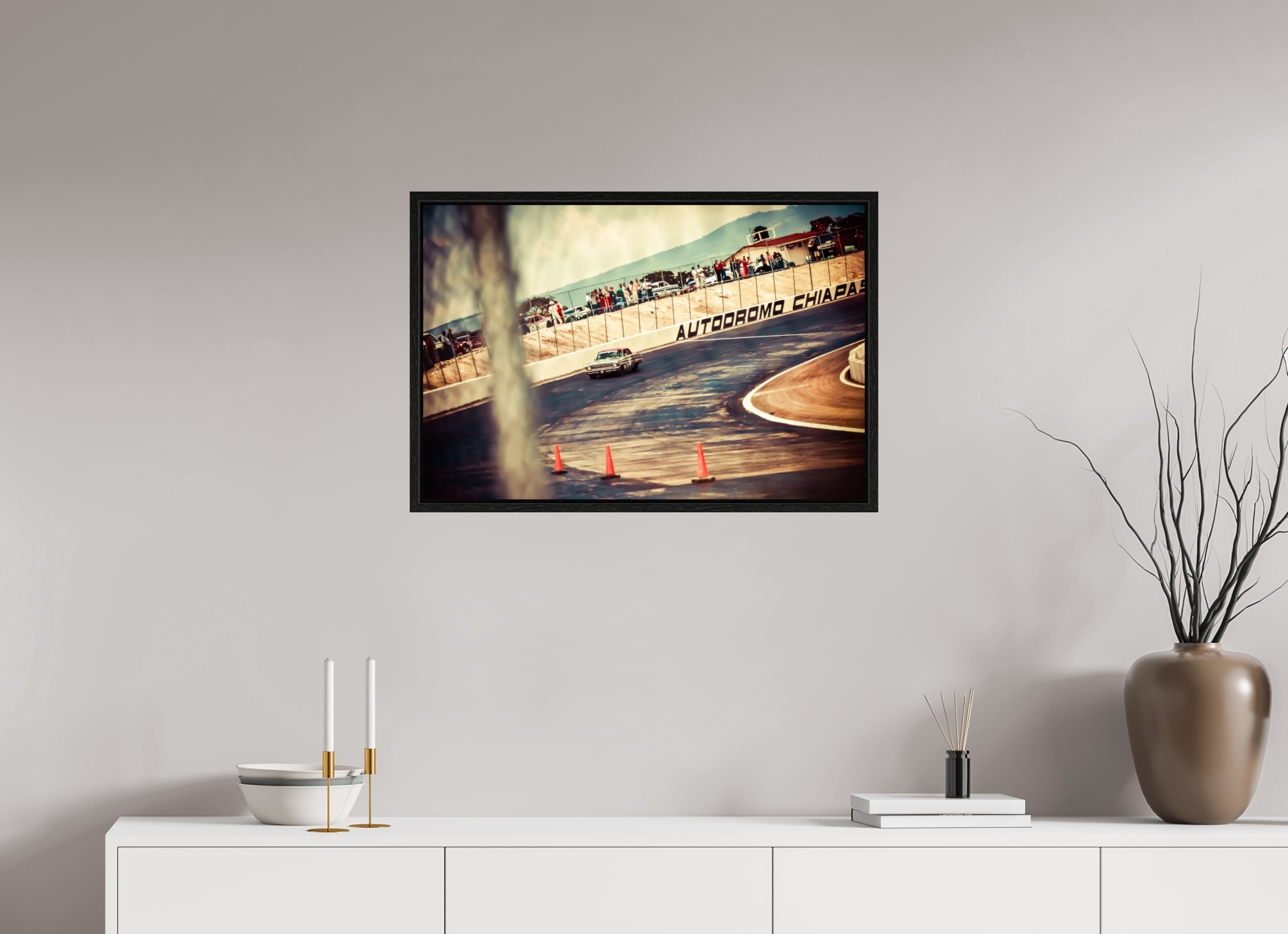 75 x 50 cm, Floater Frame La Carrera Panamerica Mexico