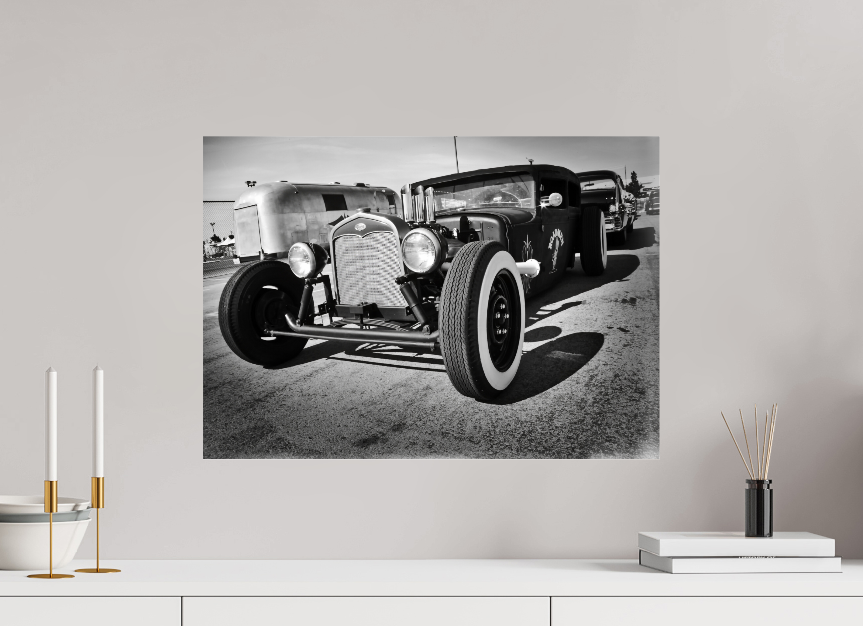 DIN A2 (59,4 x 42 cm), Photo Print Under Acrylic Glass The Black Hot Rod