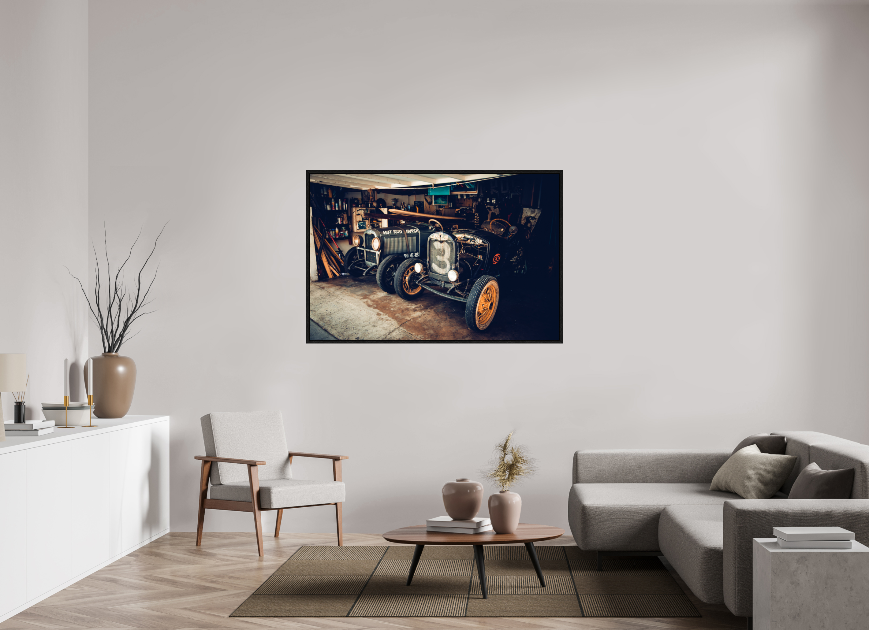 150 x 100 cm, Floater Frame New York Garage