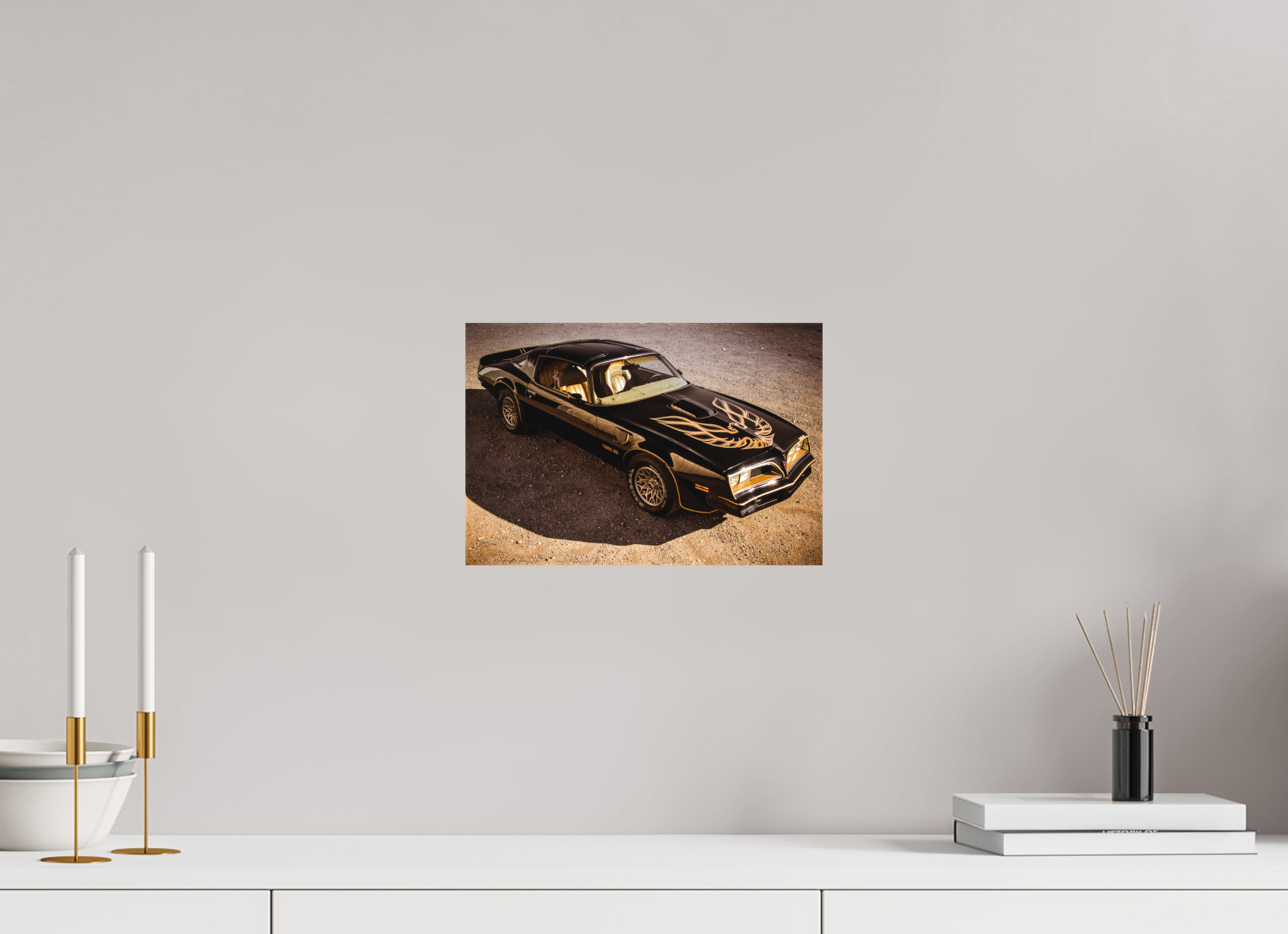 30 x 20 cm, Leinwand matt Pontiac Trans Am Firebird | Bandit