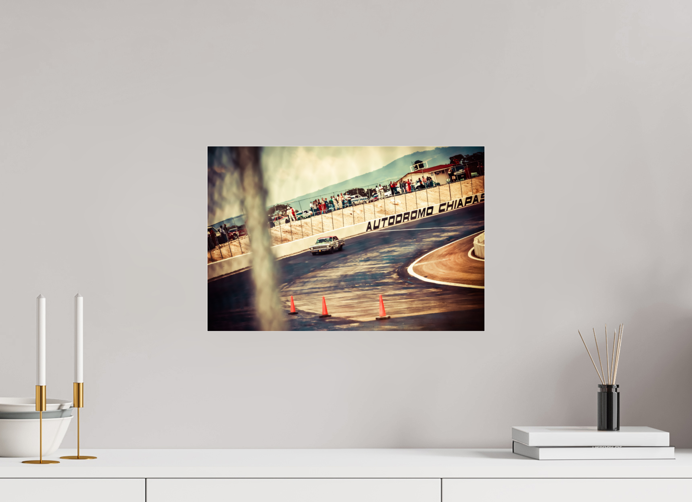 45 x 30 cm, Photo Print Under Acrylic Glass La Carrera Panamerica Mexico