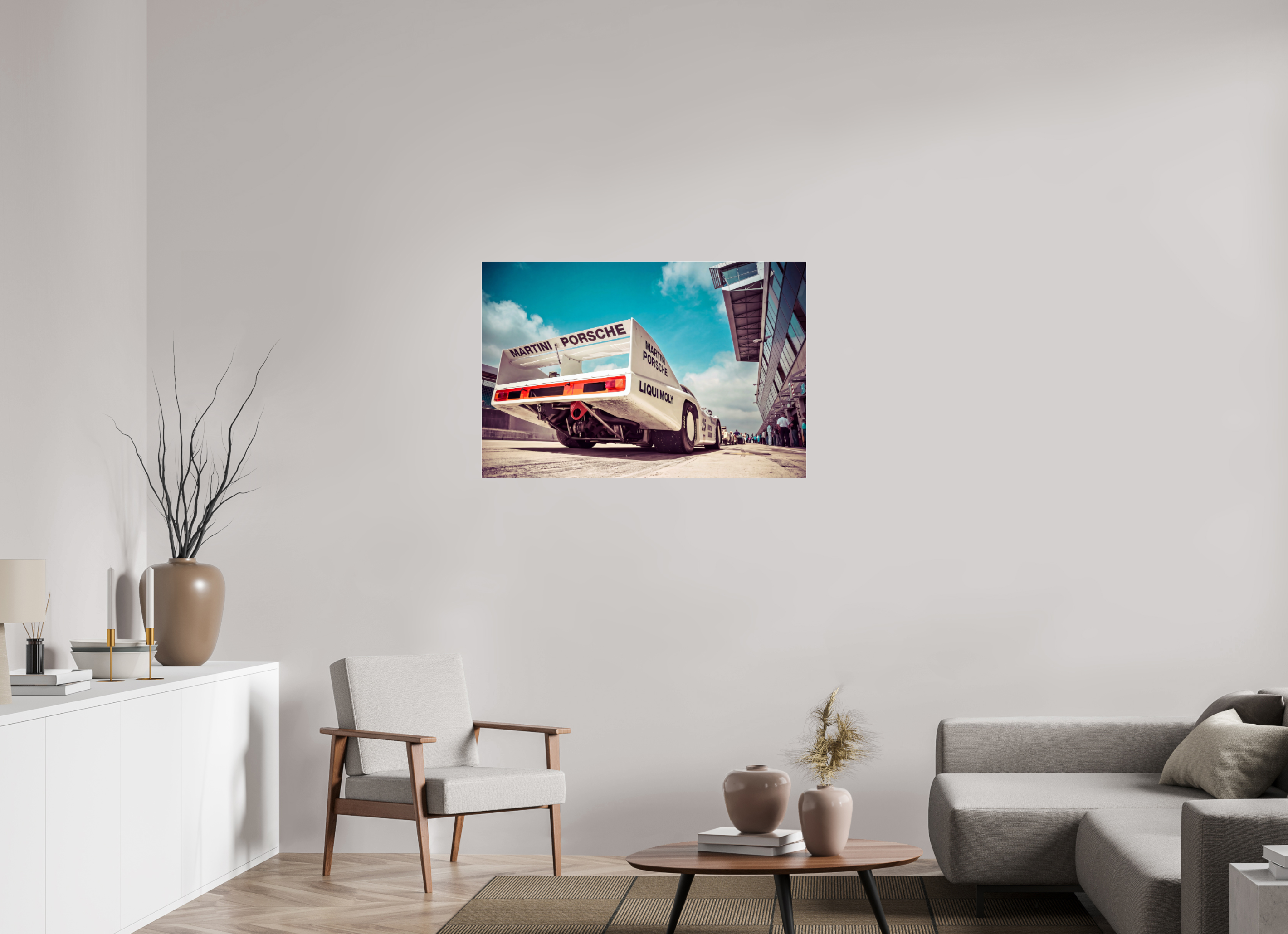 105 x 70 cm, Photo Print Under Acrylic Glass Le Mans - Porsche 936
