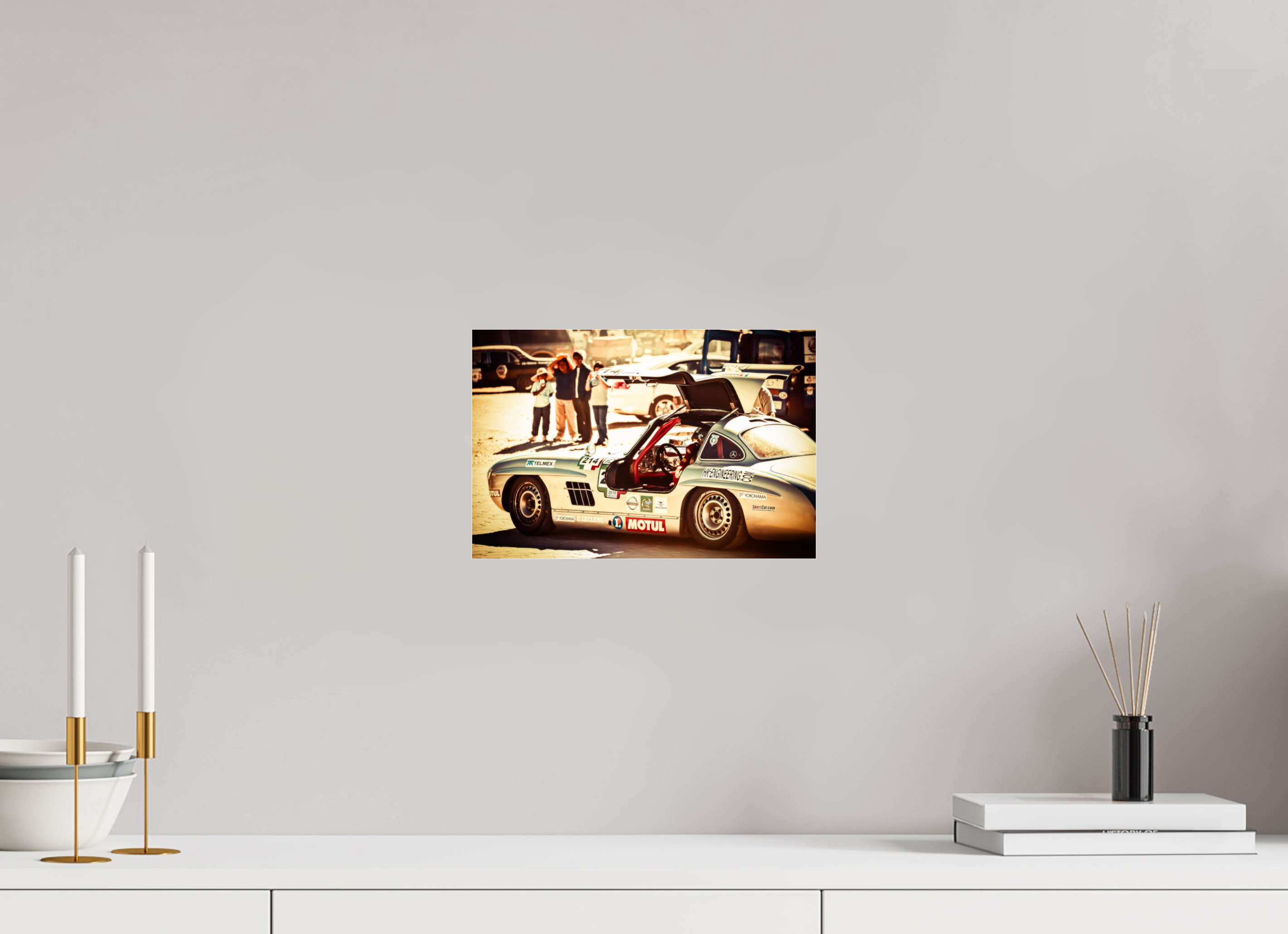 30 x 20 cm, Photo Print Under Acrylic Glass La Carrera Panamerica Mexico - IV
