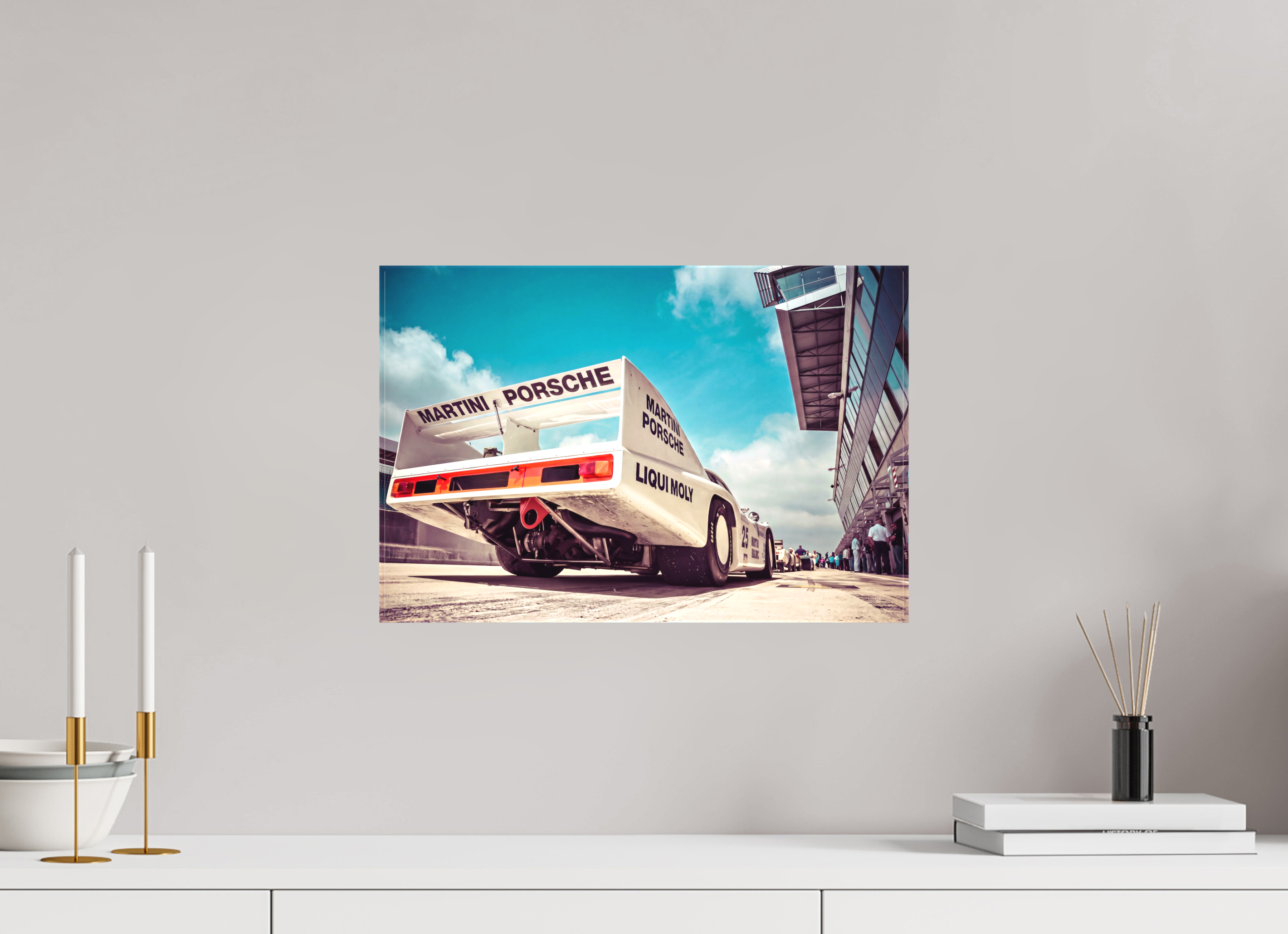 45 x 30 cm, Leinwand matt Le Mans - Porsche 936