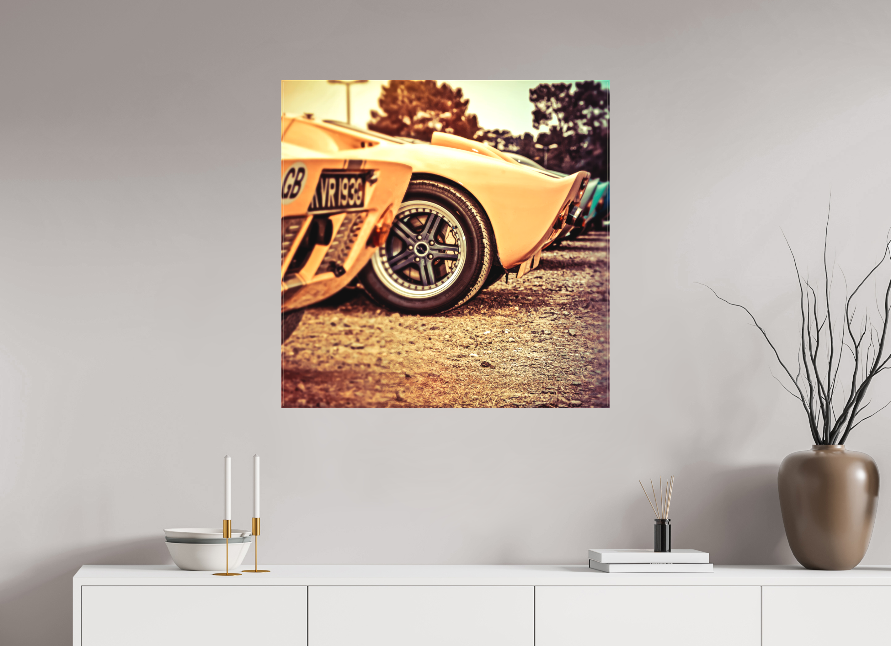 80 x 80 cm, Leinwand matt Le Mans 24 Heures du Mans Racing - Ford