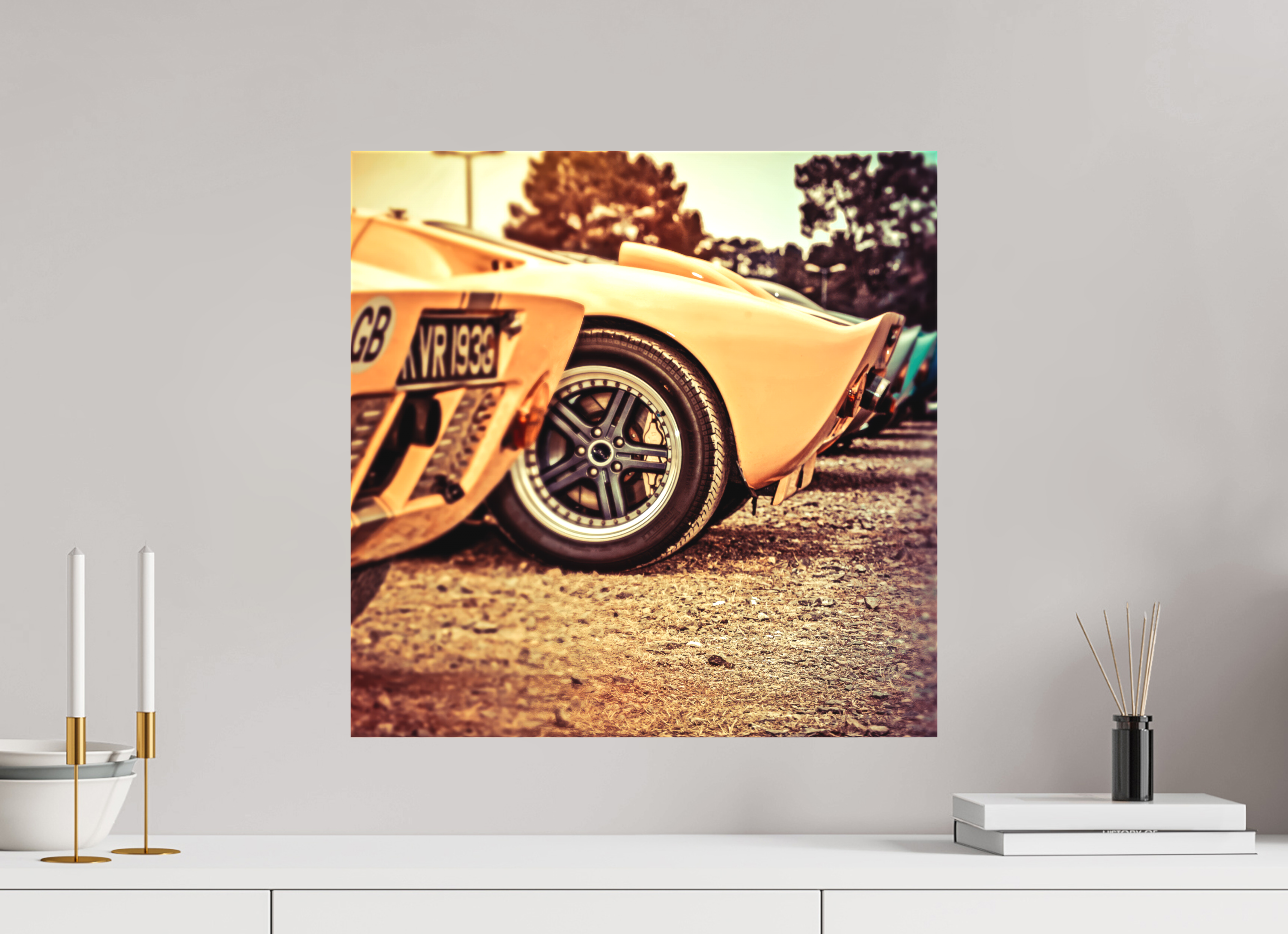 50 x 50 cm, Leinwand matt Le Mans 24 Heures du Mans Racing - Ford
