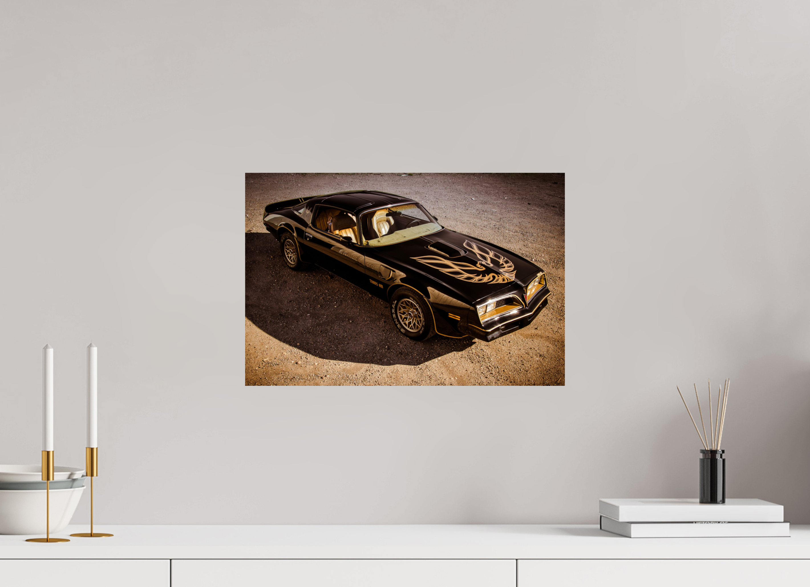 45 x 30 cm, Photo Print On Fuji Crystal DP II Pontiac Trans Am Firebird | Bandit