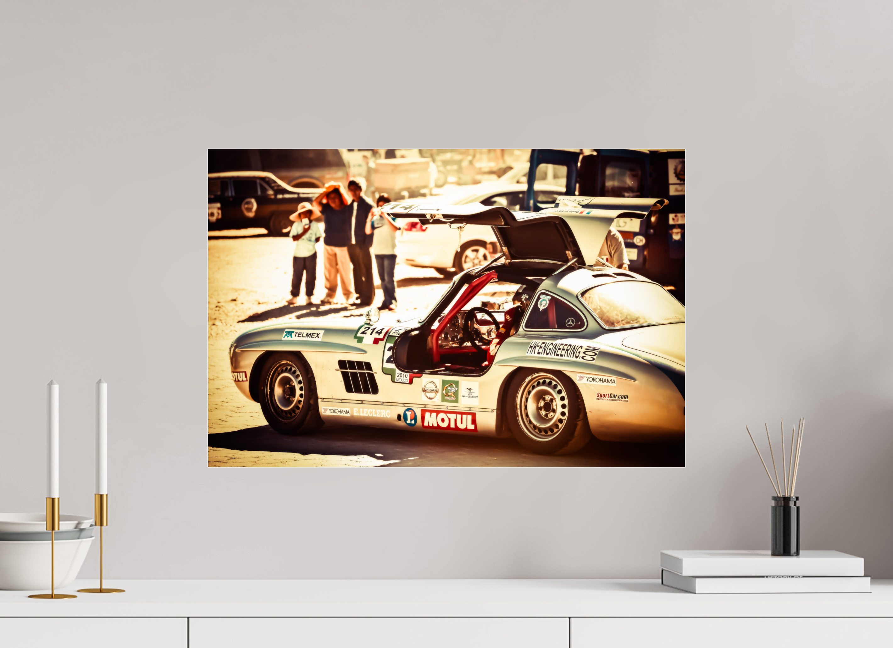 60 x 40 cm, Photo Print Under Acrylic Glass La Carrera Panamerica Mexico - IV