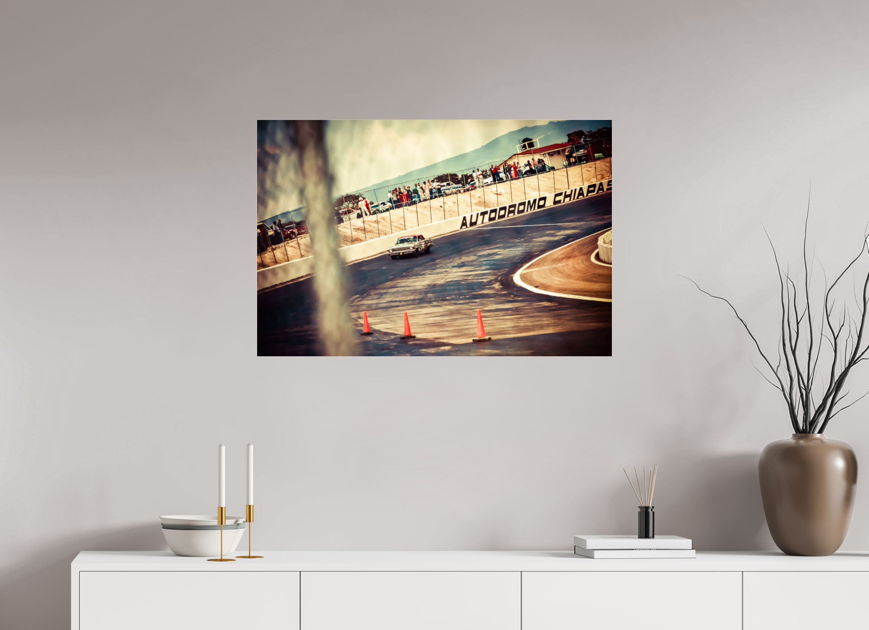 90 x 60 cm, Photo Print Under Acrylic Glass La Carrera Panamerica Mexico